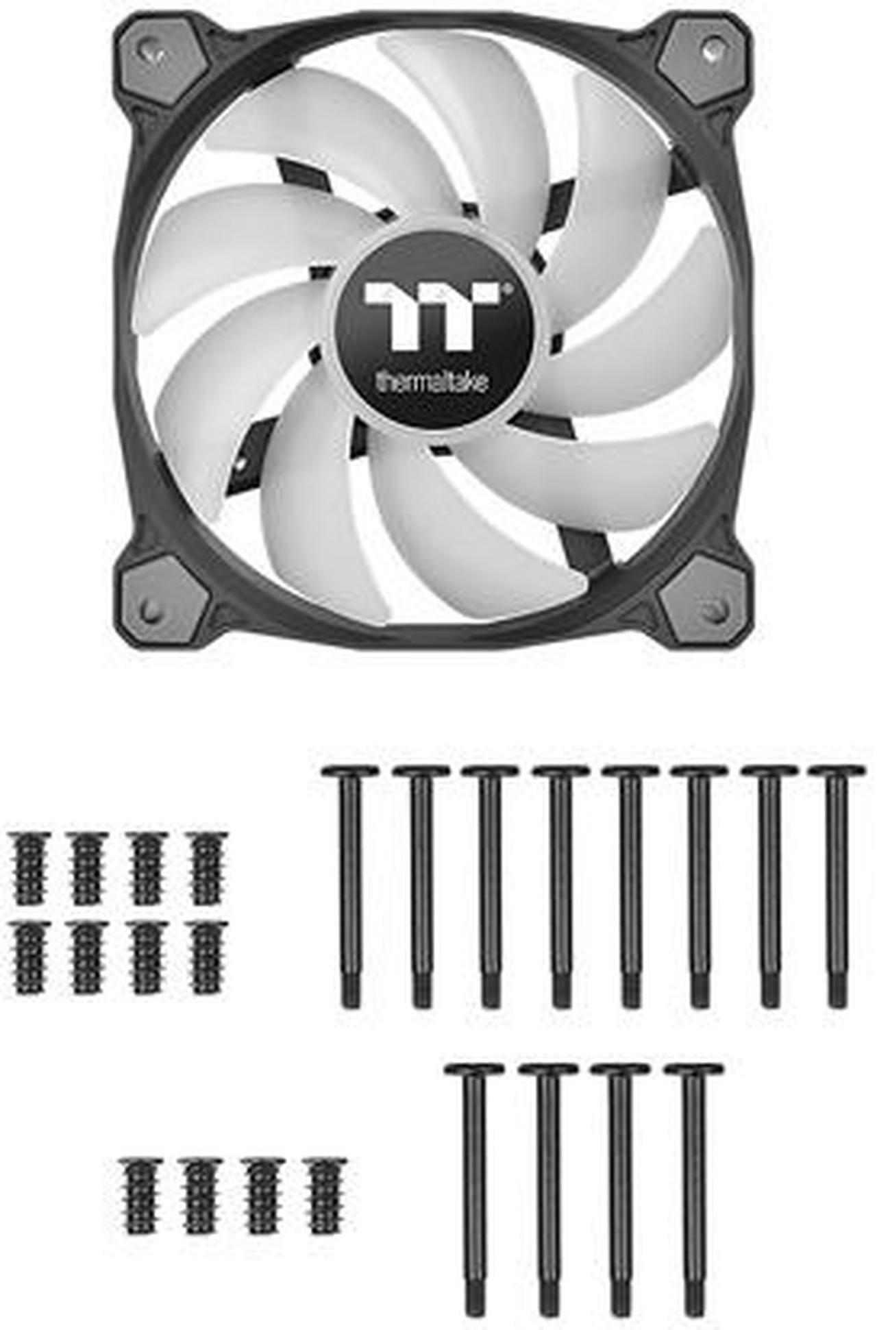 Alt view image 3 of 8 - Thermaltake Pure A14 140mm Blue LED PWM Controlled Hydraulic Bearing High Airflow High Performance Case/Radiator Fan, CL-F110-PL14BU-B