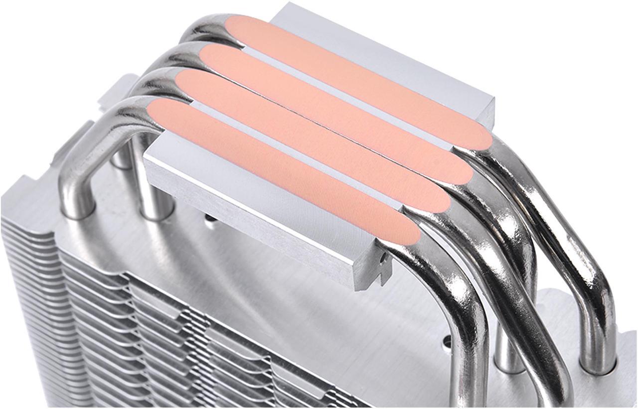 Alt view image 5 of 6 - Thermaltake TOUGHAIR 510 180W TDP CPU Cooler, Intel/AMD Universal Socket (LGA 1200/1700), Dual 120mm 2000RPM High Static Pressure PWM Fan with High Performance Copper Heat Pipes LGA 1700 Ready