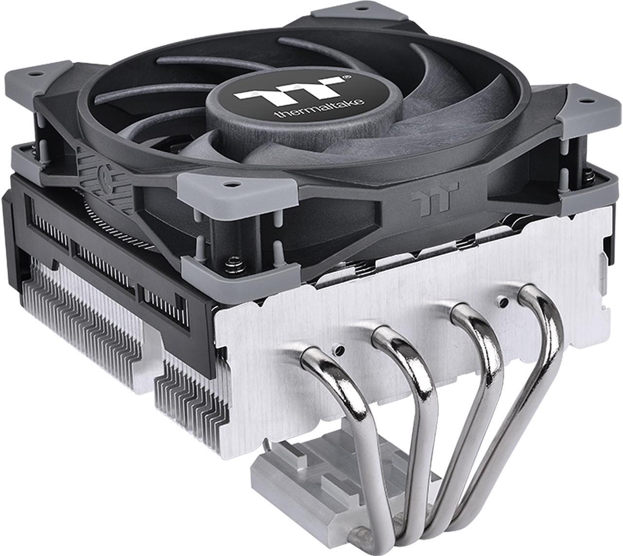 Main image of Thermaltake TOUGHAIR 110 140W TDP Top Flow CPU Cooler, Intel/AMD Universal Socket (LGA 1700/1200), 120mm 2000RPM High Static Pressure PWM Fan with High Performance Copper Heat Pipes LGA 1700 Ready