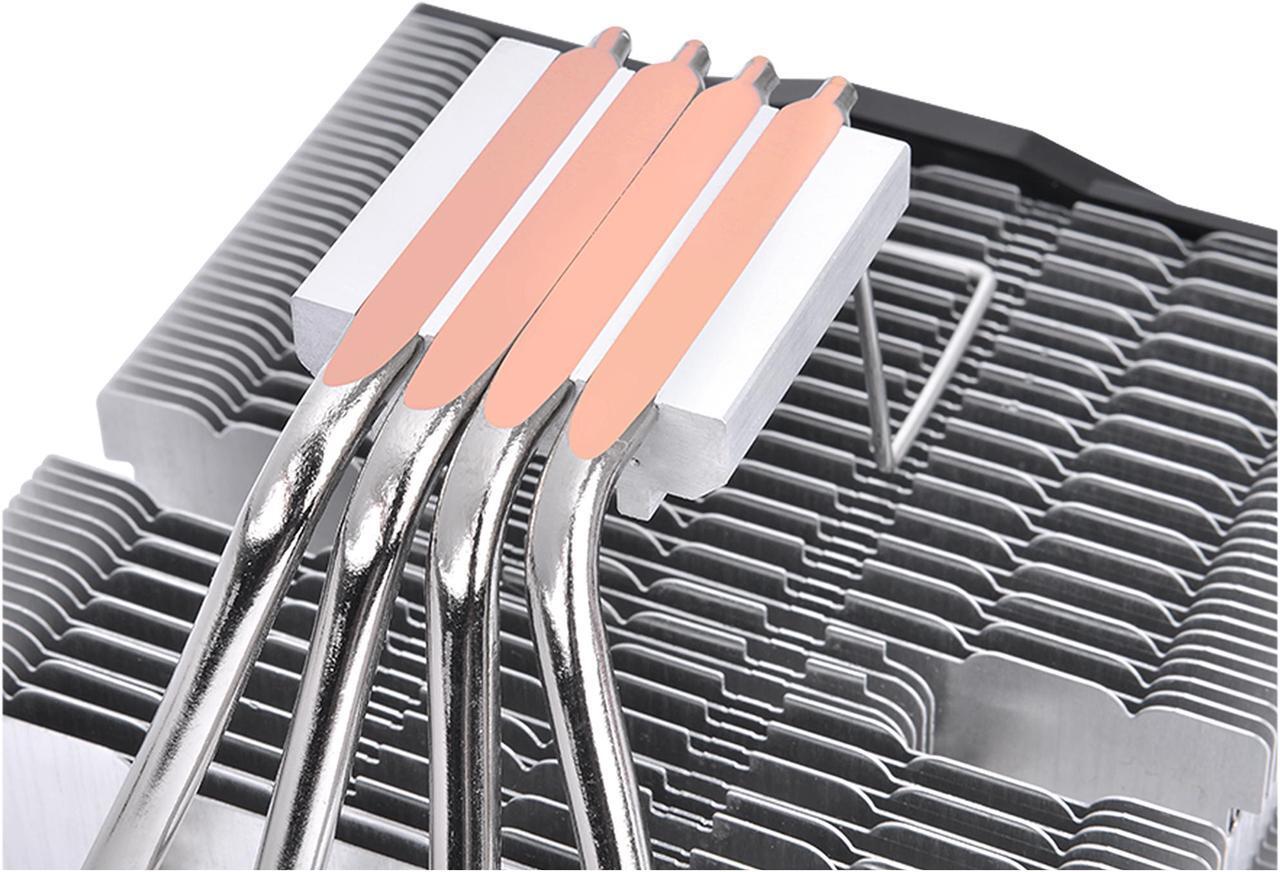 Alt view image 5 of 6 - Thermaltake TOUGHAIR 110 140W TDP Top Flow CPU Cooler, Intel/AMD Universal Socket (LGA 1700/1200), 120mm 2000RPM High Static Pressure PWM Fan with High Performance Copper Heat Pipes LGA 1700 Ready
