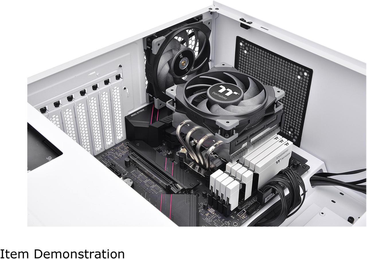 Alt view image 6 of 6 - Thermaltake TOUGHAIR 110 140W TDP Top Flow CPU Cooler, Intel/AMD Universal Socket (LGA 1700/1200), 120mm 2000RPM High Static Pressure PWM Fan with High Performance Copper Heat Pipes LGA 1700 Ready