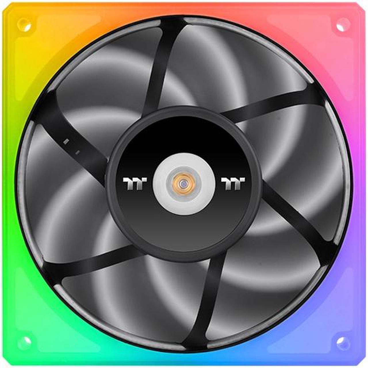 Thermaltake TOUGHFAN 14 RGB Radiator Fan 3 Pack, 16.8 million RGB lighting, Max Air Flow 107 CFM, CL-F136-PL14SW-A