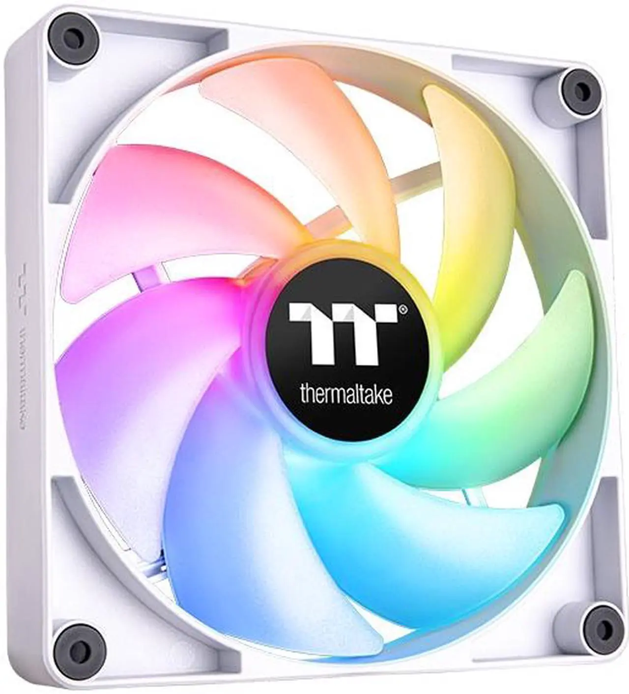Main image of Thermaltake CT120 ARGB Sync PC Cooling Fan White (2-Fan Pack), 5V Motherboard Sync, 16.8 Million Colors 9 Addressable LEDs, 120 mm Hydraulic Bearing Case/Radiator Fan, CL-F153-PL12SW-A