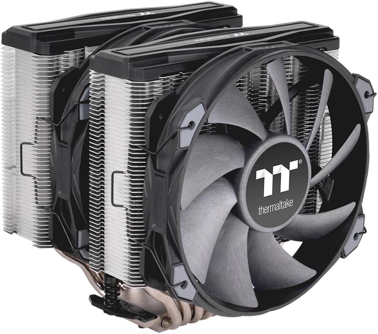 Main image of Thermaltake TOUGHAIR 710 250W TDP CPU Cooler, Intel LGA 1700/1200, AMD AM5/AM4, Dual-Tower Dual Fan Design, Copper base with 7 heat pipes, CL-P110-CA14GM-A