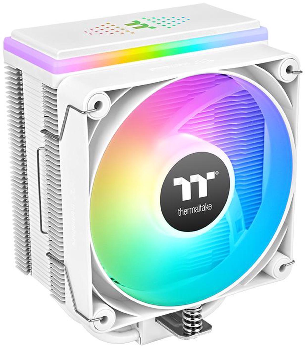 Main image of Thermaltake ASTRIA 400 ARGB CPU Cooler; 6 Copper Heat Pipes; 120mm PWM Fan; 500~1800RPM; Single Tower; Intel/AMD; 230W TDP; White; CL-P138-CA12SW-A