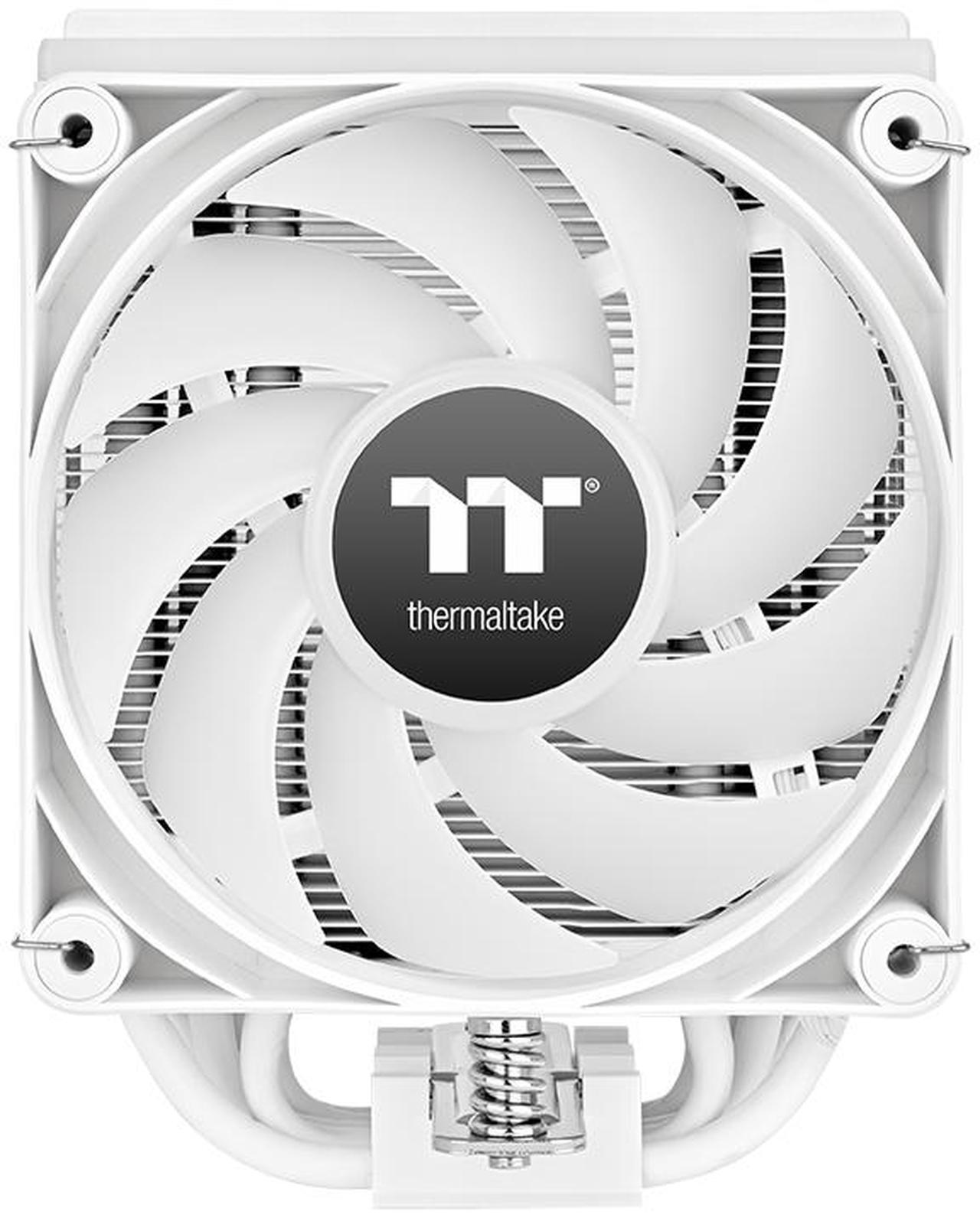 Alt view image 3 of 11 - Thermaltake ASTRIA 400 ARGB CPU Cooler; 6 Copper Heat Pipes; 120mm PWM Fan; 500~1800RPM; Single Tower; Intel/AMD; 230W TDP; White; CL-P138-CA12SW-A