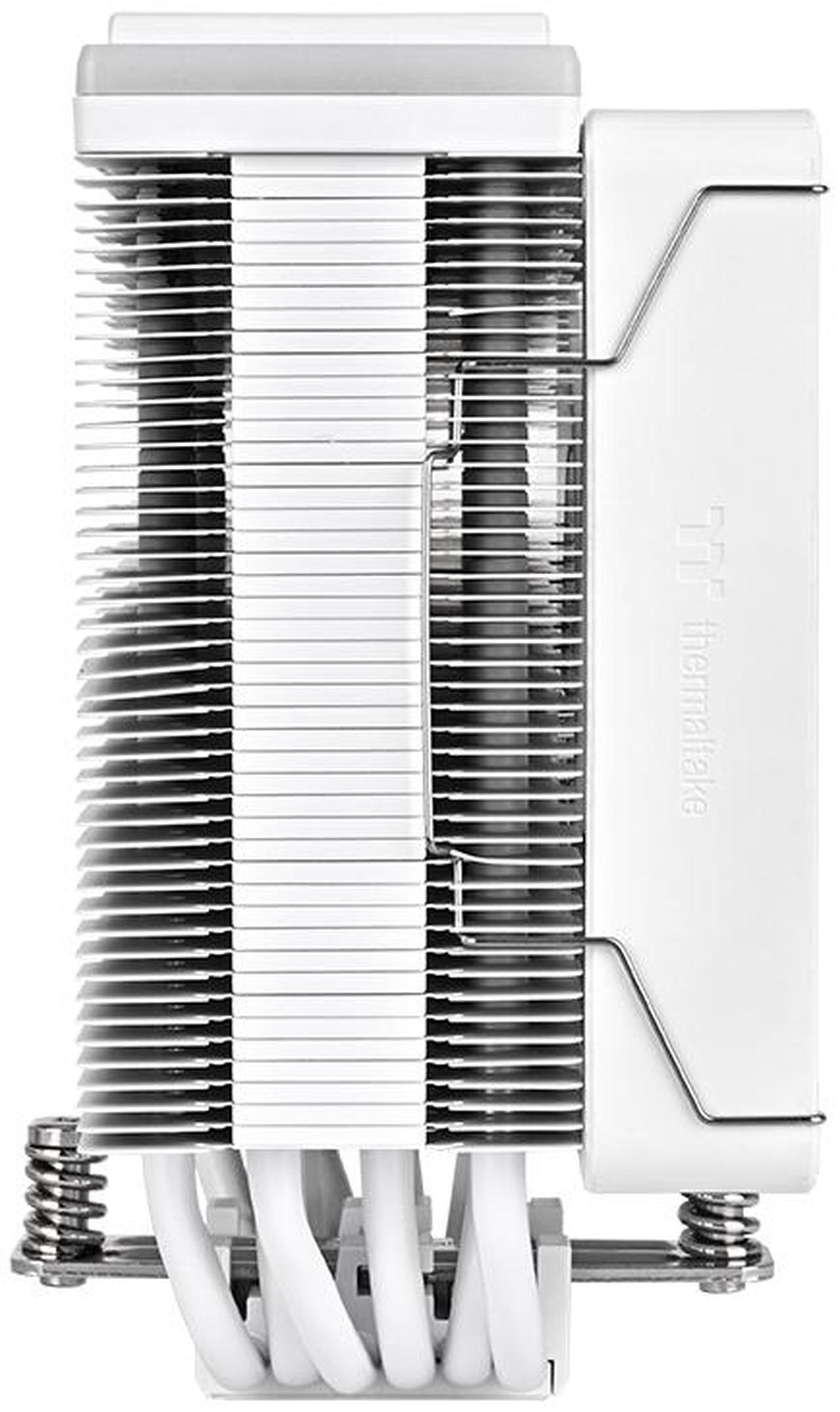 Alt view image 4 of 11 - Thermaltake ASTRIA 400 ARGB CPU Cooler; 6 Copper Heat Pipes; 120mm PWM Fan; 500~1800RPM; Single Tower; Intel/AMD; 230W TDP; White; CL-P138-CA12SW-A