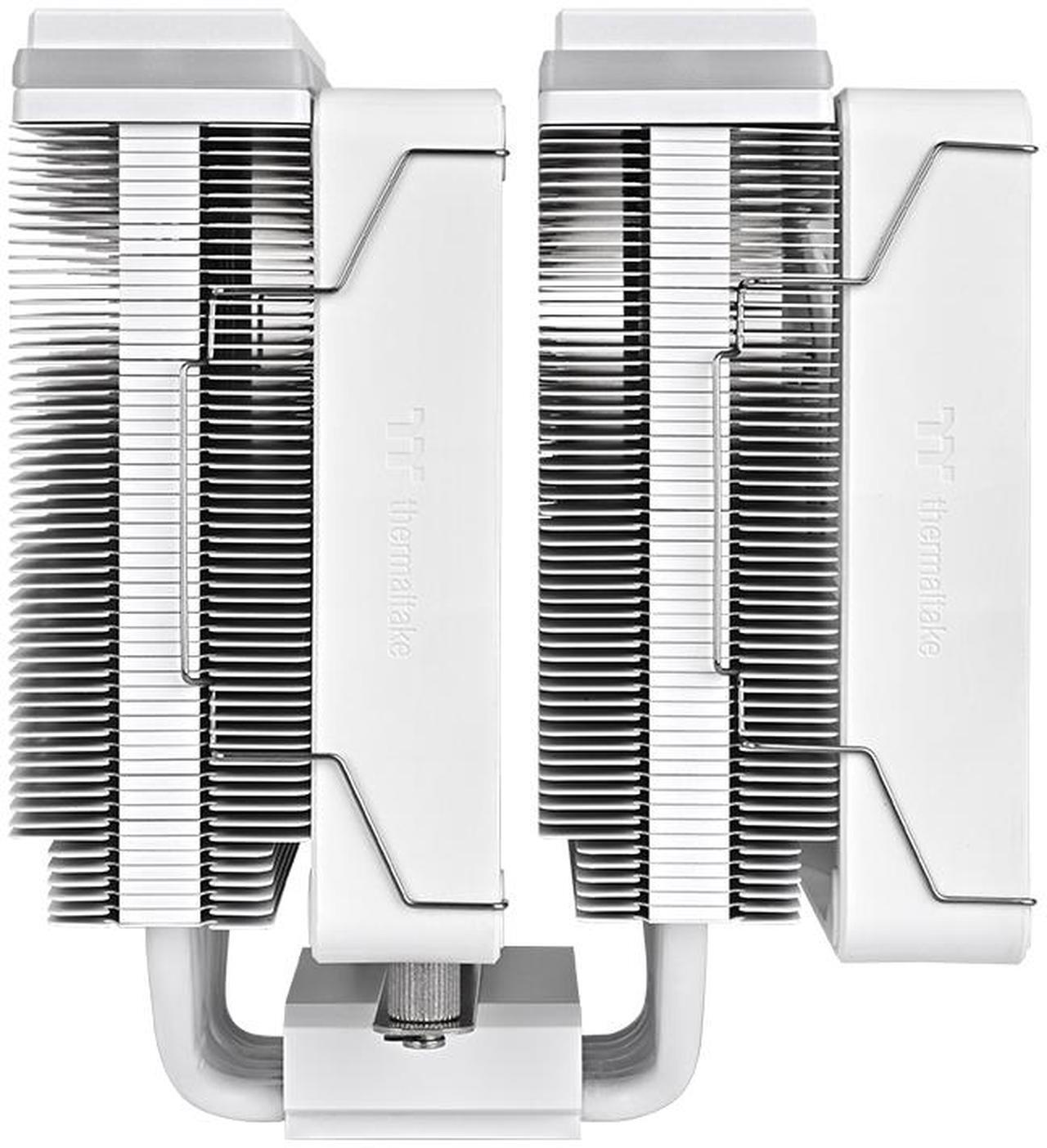 Alt view image 4 of 11 - Thermaltake ASTRIA 600 ARGB CPU Cooler; 6 Copper Heat Pipes; 2x120mm PWM Fans; 500~1800RPM; Dual Tower; Intel/AMD; 265W TDP; White; CL-P139-CA12SW-A