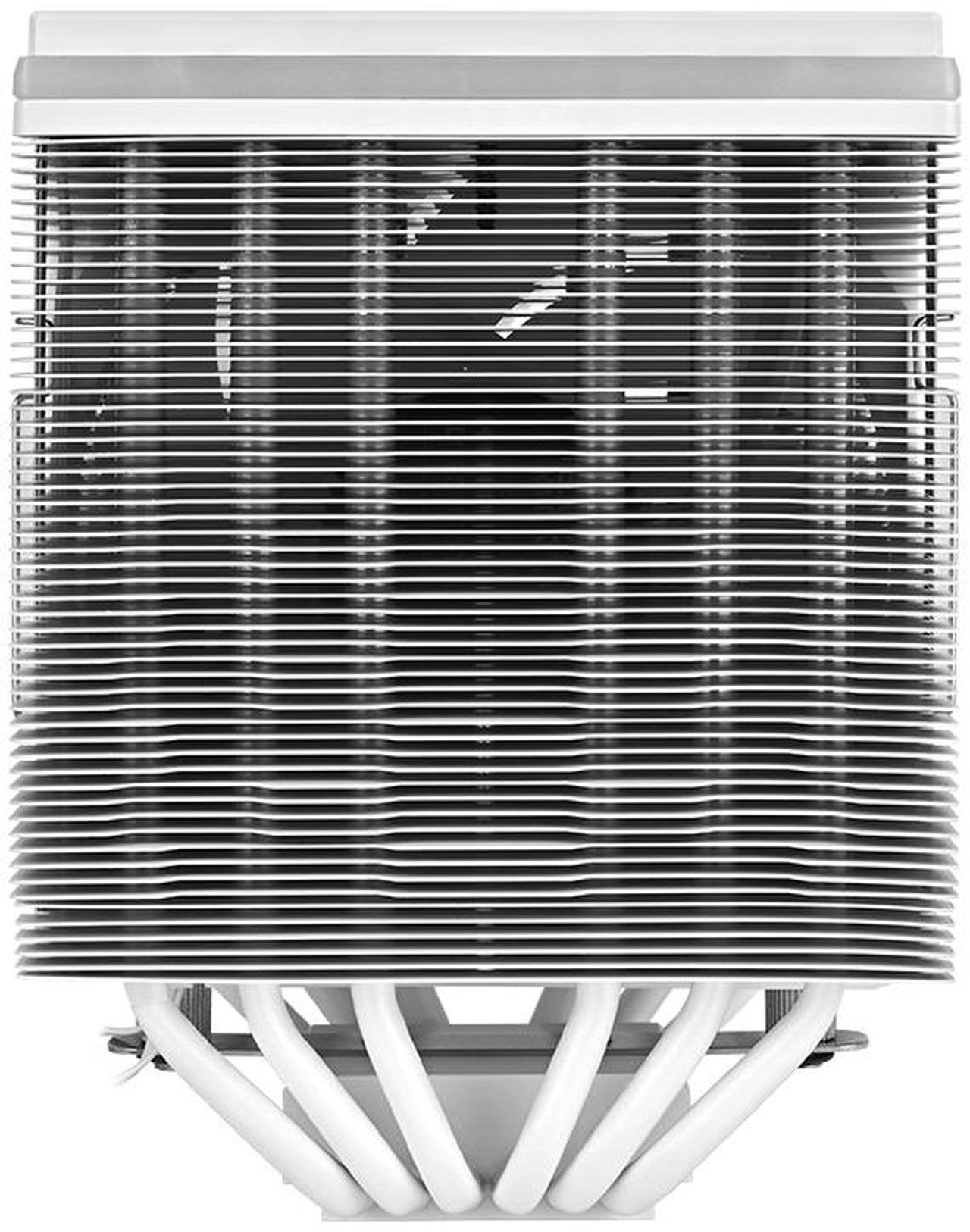 Alt view image 5 of 11 - Thermaltake ASTRIA 600 ARGB CPU Cooler; 6 Copper Heat Pipes; 2x120mm PWM Fans; 500~1800RPM; Dual Tower; Intel/AMD; 265W TDP; White; CL-P139-CA12SW-A