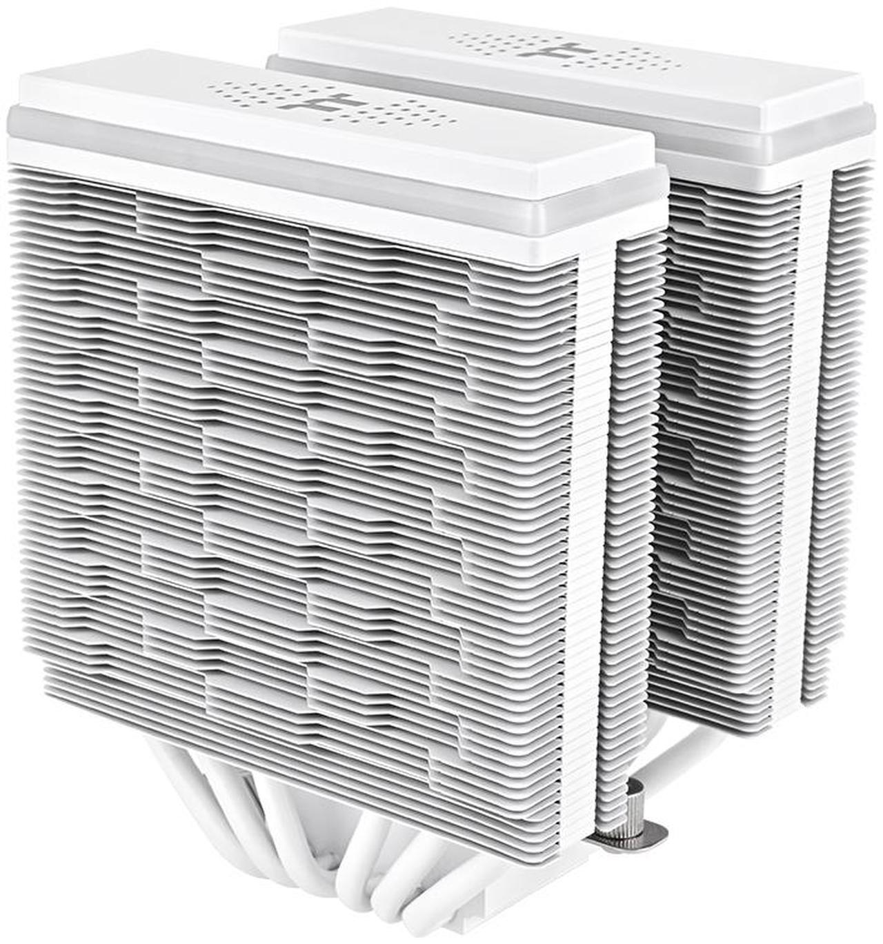 Alt view image 7 of 11 - Thermaltake ASTRIA 600 ARGB CPU Cooler; 6 Copper Heat Pipes; 2x120mm PWM Fans; 500~1800RPM; Dual Tower; Intel/AMD; 265W TDP; White; CL-P139-CA12SW-A