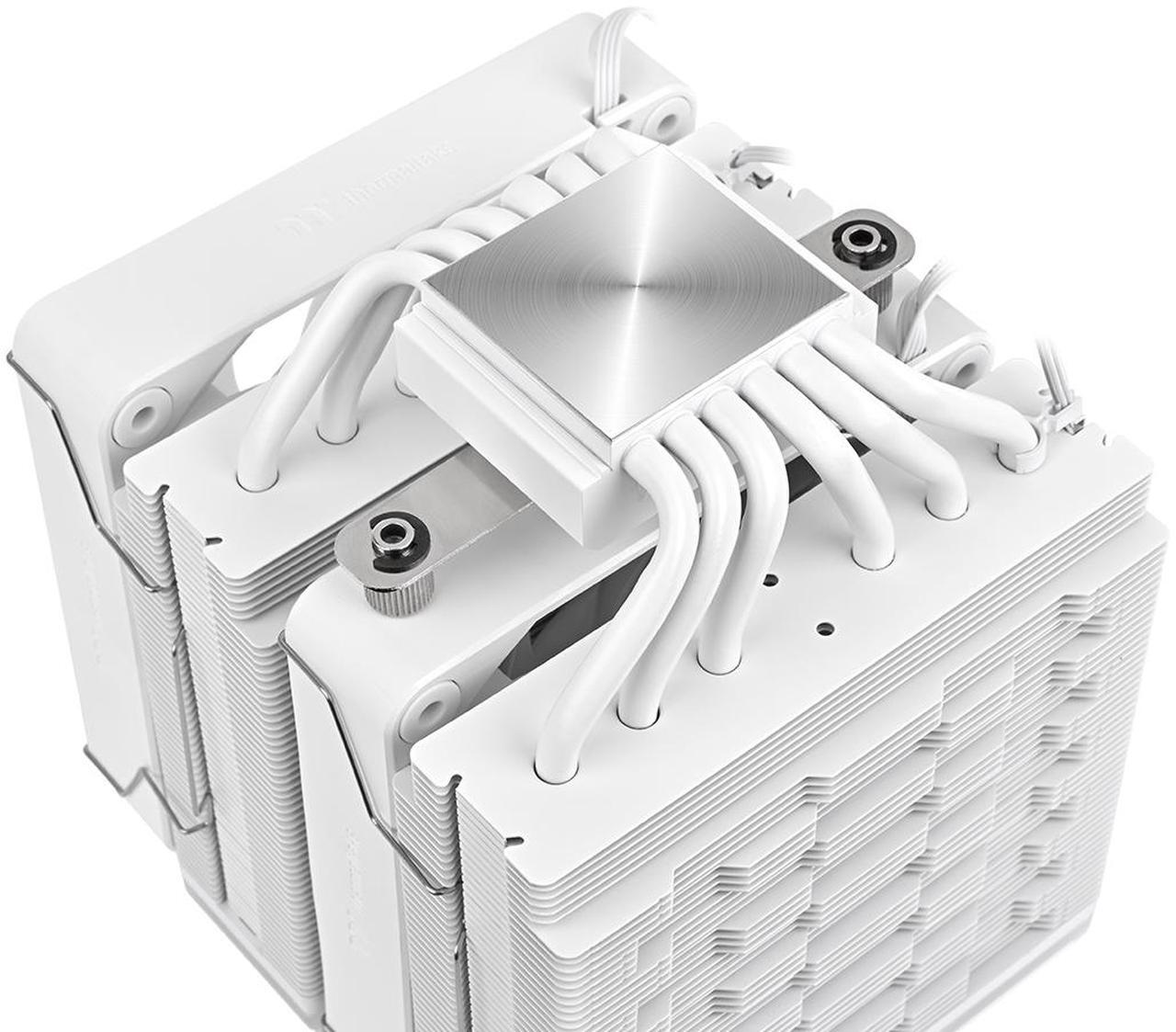 Alt view image 8 of 11 - Thermaltake ASTRIA 600 ARGB CPU Cooler; 6 Copper Heat Pipes; 2x120mm PWM Fans; 500~1800RPM; Dual Tower; Intel/AMD; 265W TDP; White; CL-P139-CA12SW-A