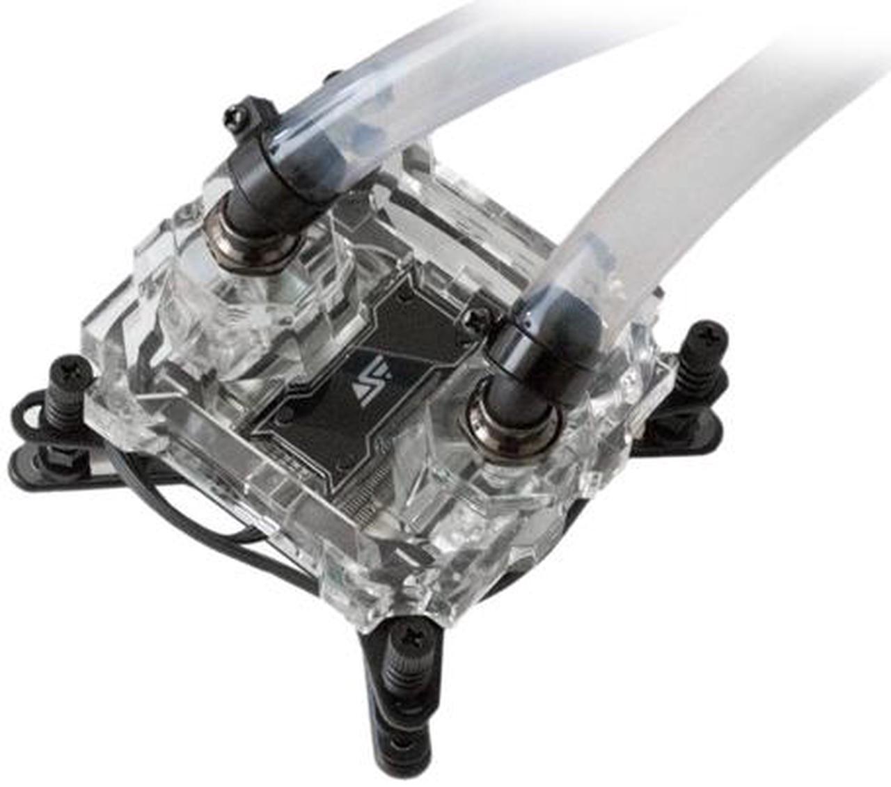 Alt view image 3 of 9 - Swiftech H240 X2 2x140 mm Drive X2 AIO CPU Cooler