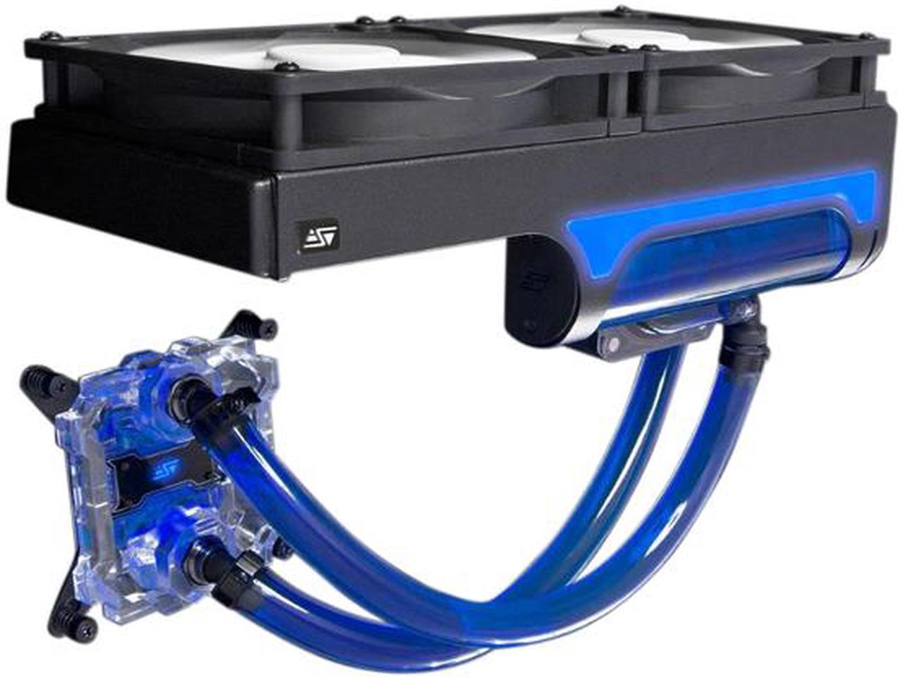 Alt view image 4 of 9 - Swiftech H240 X2 2x140 mm Drive X2 AIO CPU Cooler