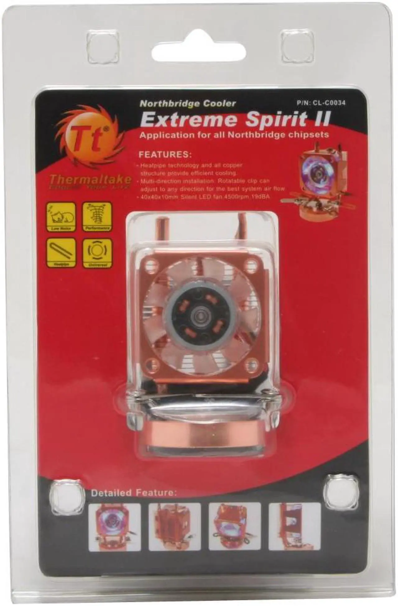Alt view image 5 of 5 - Thermaltake Extreme Spirit II CL-C0034 Copper Fan & Heatsink