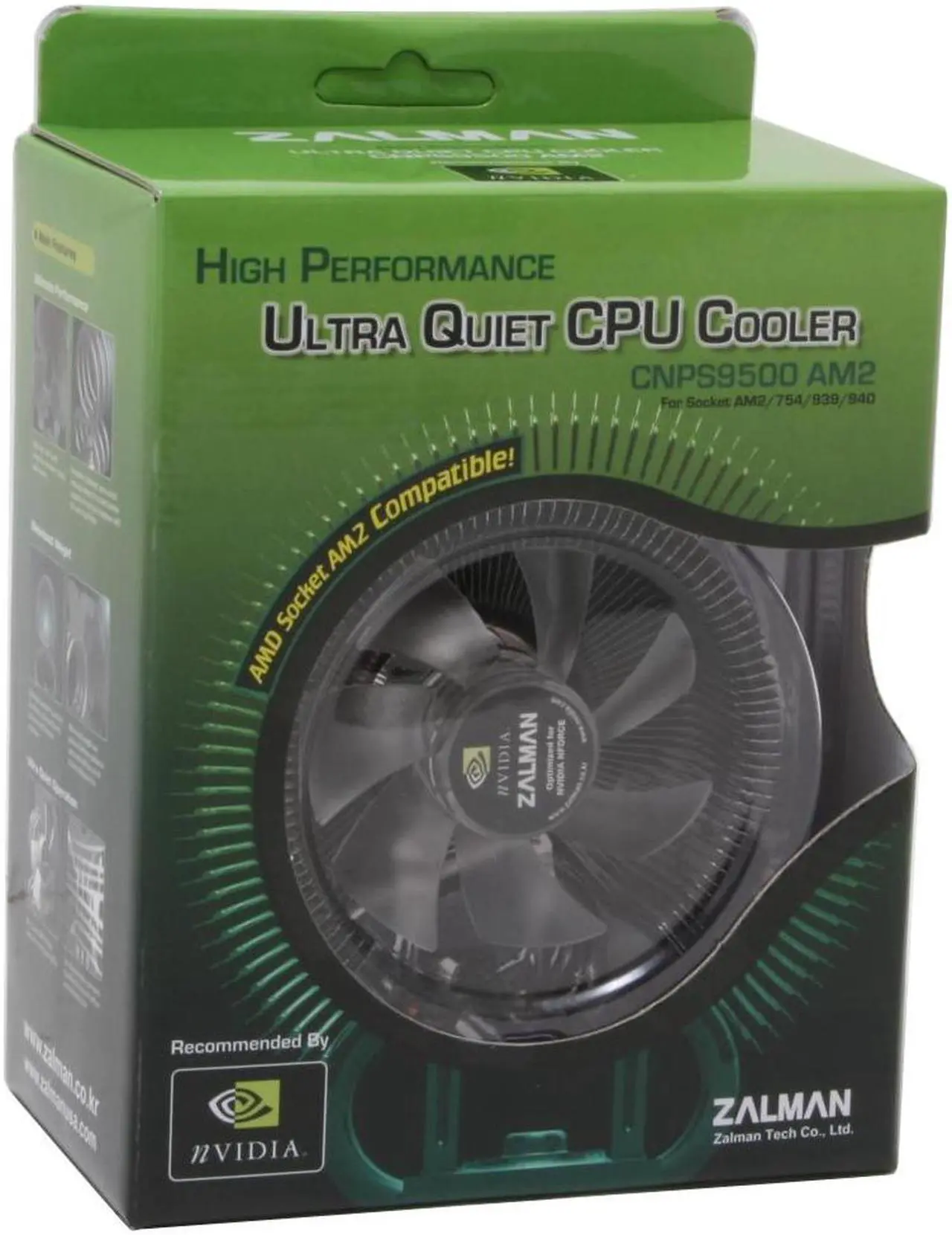 Alt view image 5 of 5 - ZALMAN CNPS 9500 AM2 2 Ball CPU Cooling Fan/Heatsink