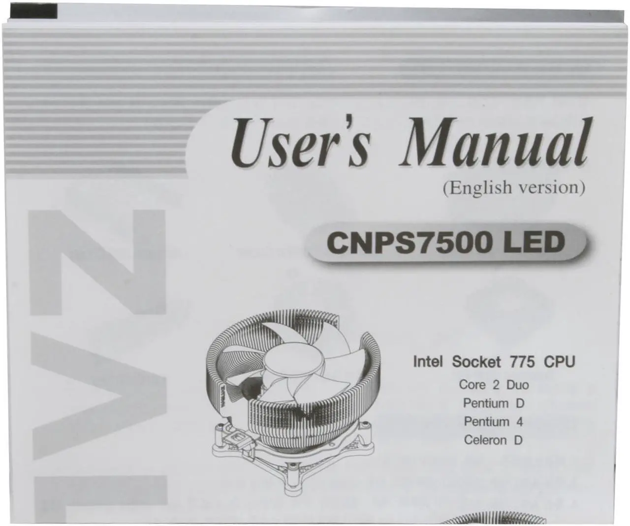 Alt view image 8 of 9 - ZALMAN CNPS 7500 AlCu LED 2 Ball-Bearing CPU Cooler
