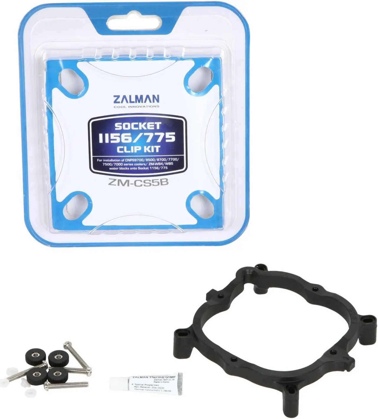 Alt view image 5 of 5 - ZALMAN ZM-CS5B Clip Support Kit for CNPS9700/9500/8700/7700/7500/7000C Series/ZM-WB4/WB5 Clip Support for Socket 1155/1156/775