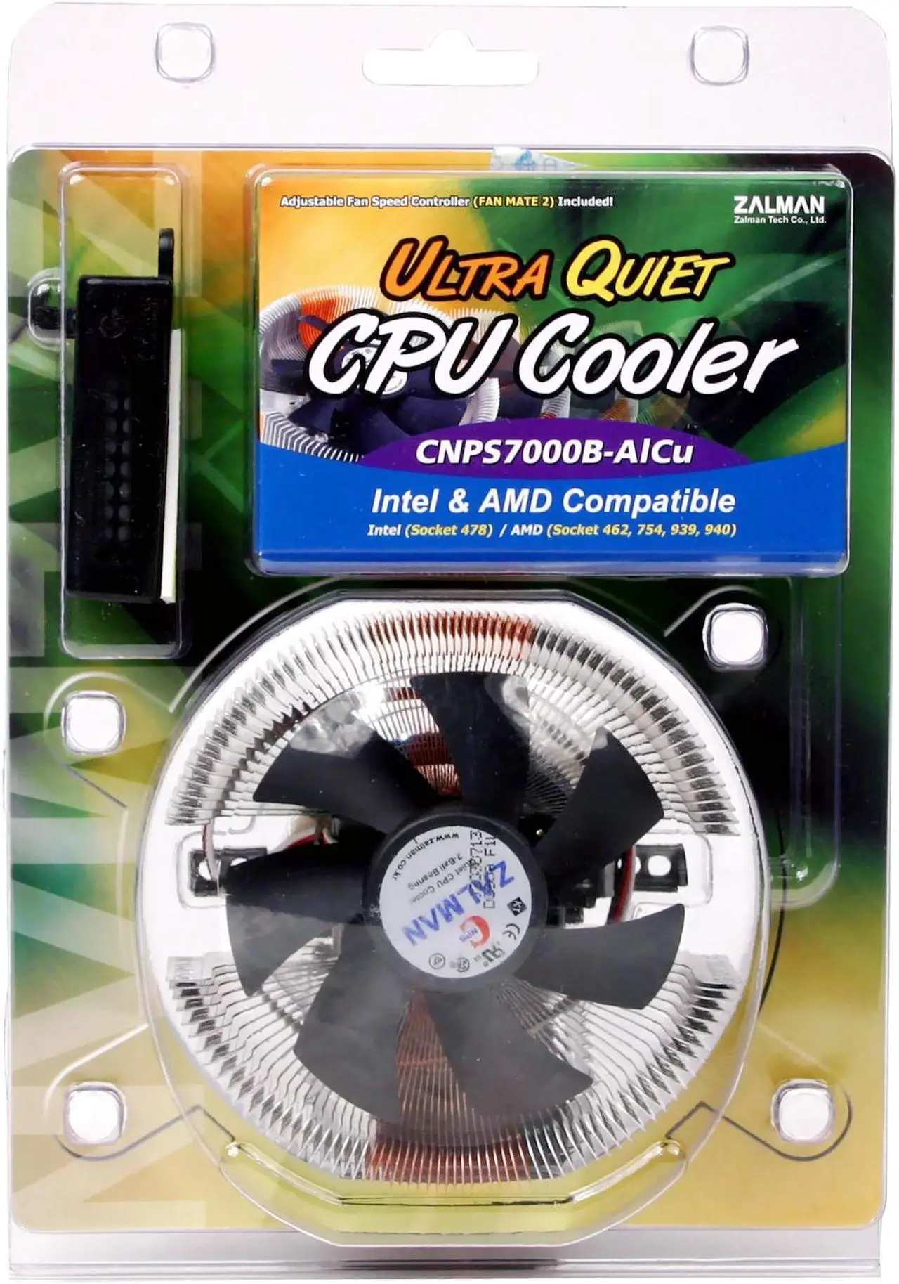 Alt view image 4 of 4 - ZALMAN CNPS7000B-ALCU 92mm 2 Ball Cooling Fan