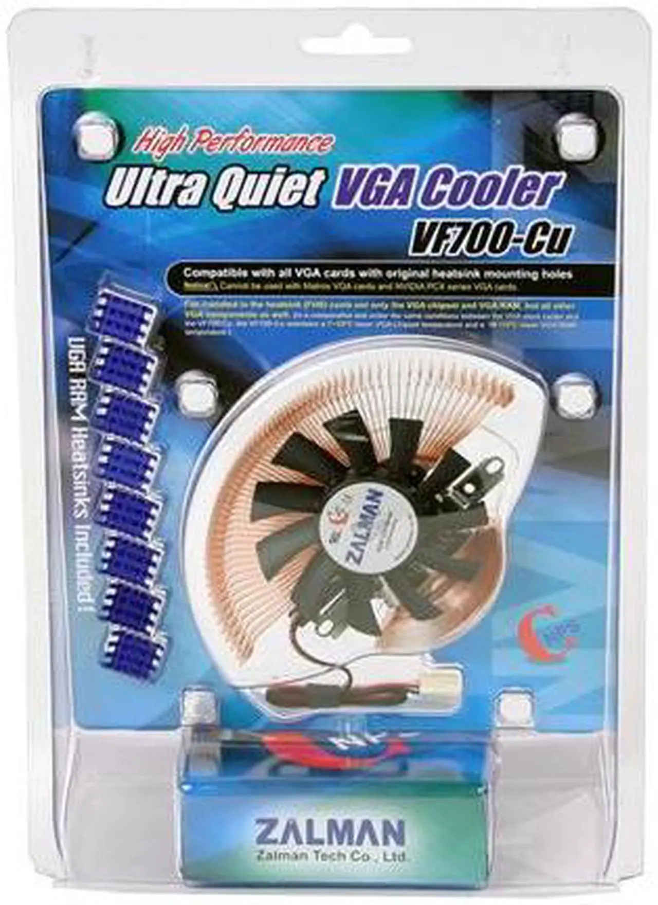 Alt view image 5 of 5 - ZALMAN VF700-CU 2 Ball VGA Cooler