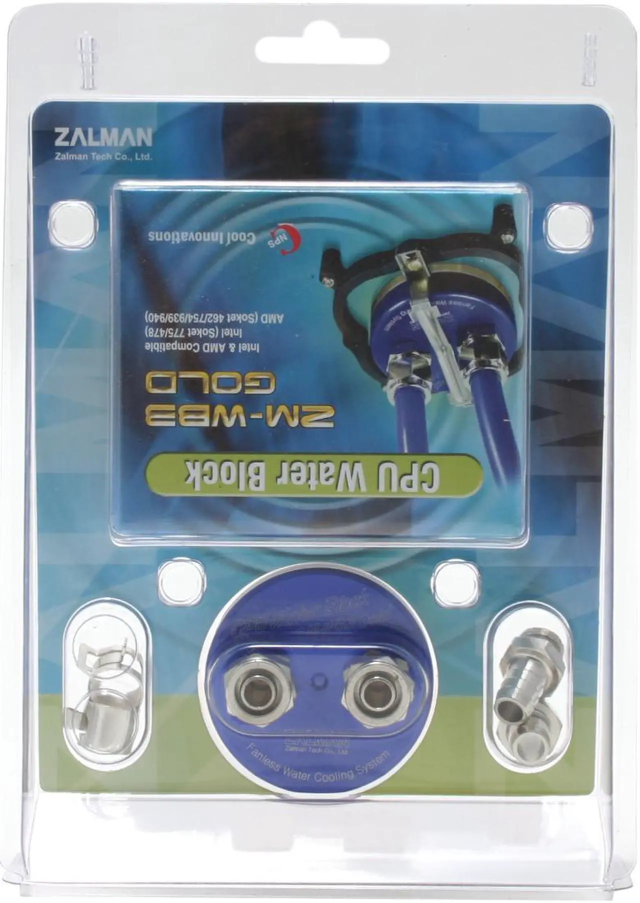 Alt view image 6 of 6 - ZALMAN ZM-WB3 GOLD CPU Water Cooling System Block