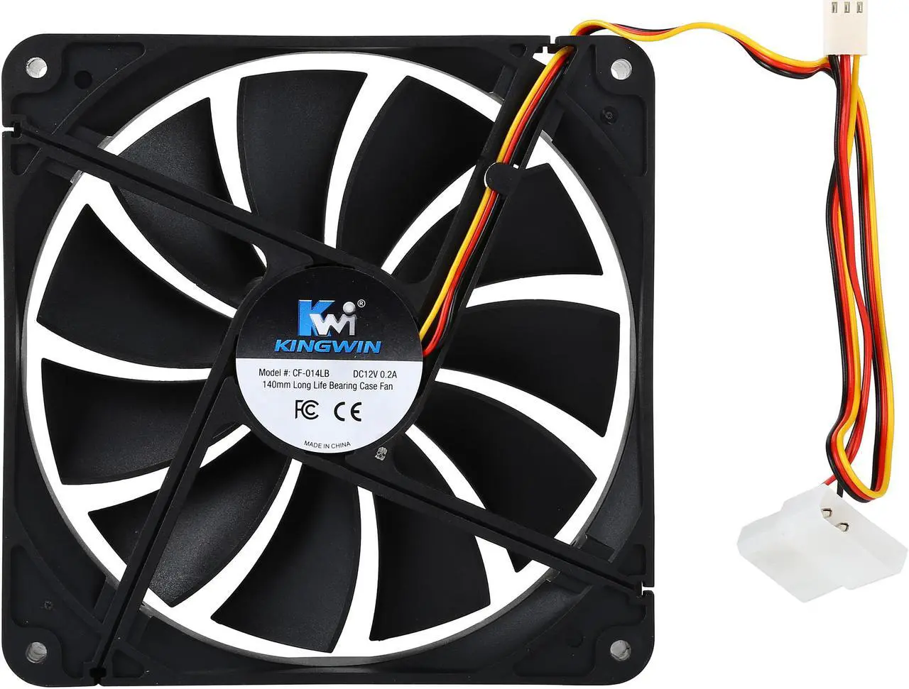 Alt view image 4 of 5 - KINGWIN CF-014LB 140mm Case Fan
