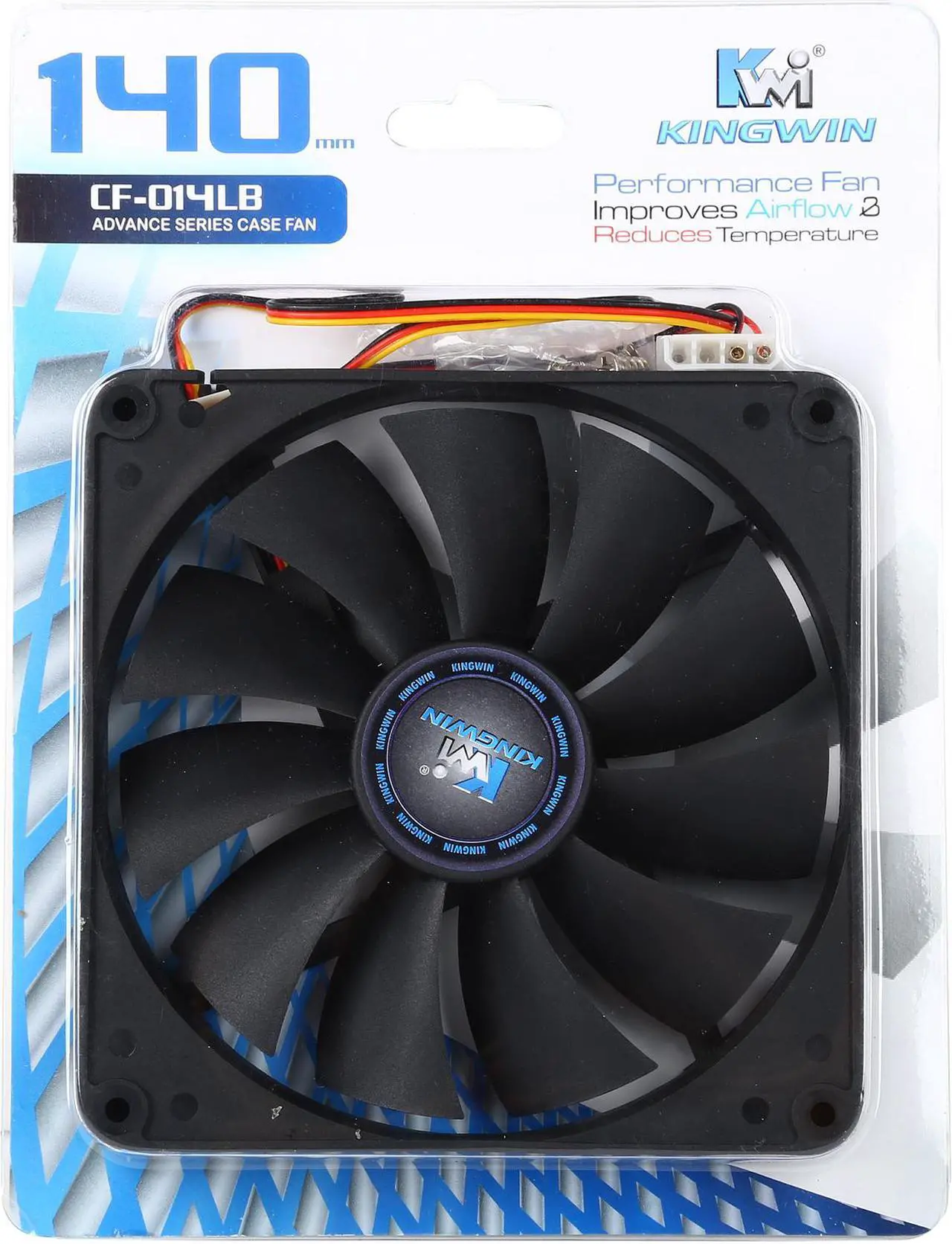 Alt view image 5 of 5 - KINGWIN CF-014LB 140mm Case Fan