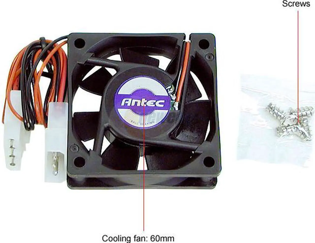 Alt view image 2 of 3 - Antec 76006 60mm Case Cooling Fan