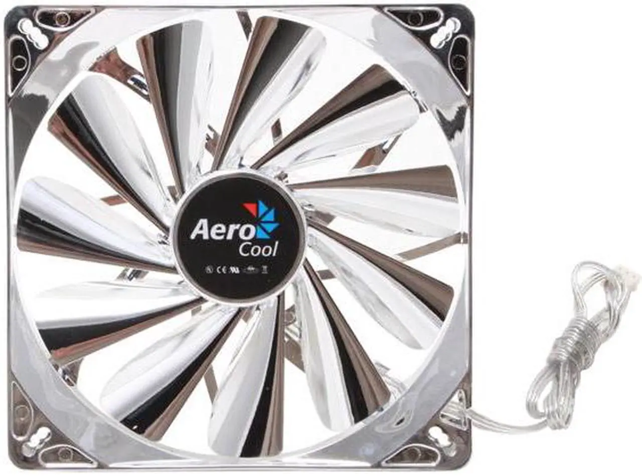 Main image of AeroCool Streamliner-Silver 140mm Blue LED Case Cooling Fan