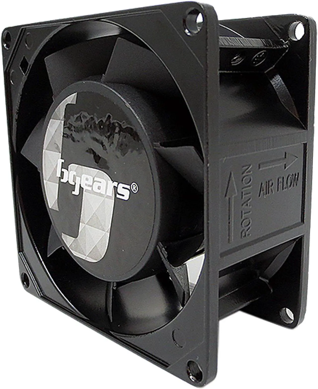 Alt view image 2 of 13 - Bgears b-Blaster-AC 100-125V 2ball bearing Heavy Duty Cast Aluminum 80mm x 38mm 2900 RPM fan