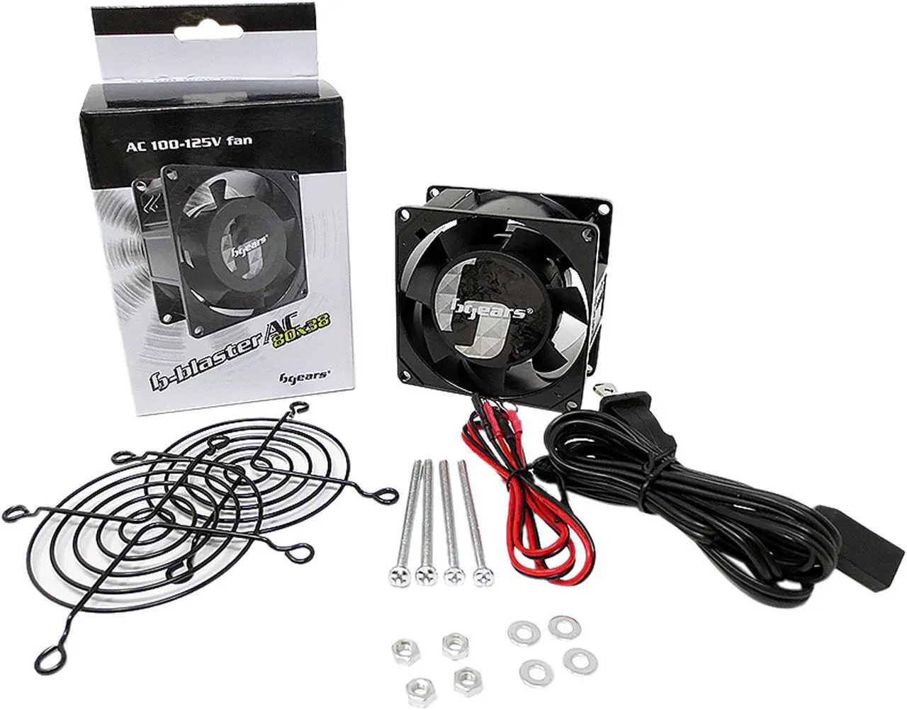 Alt view image 13 of 13 - Bgears b-Blaster-AC 100-125V 2ball bearing Heavy Duty Cast Aluminum 80mm x 38mm 2900 RPM fan