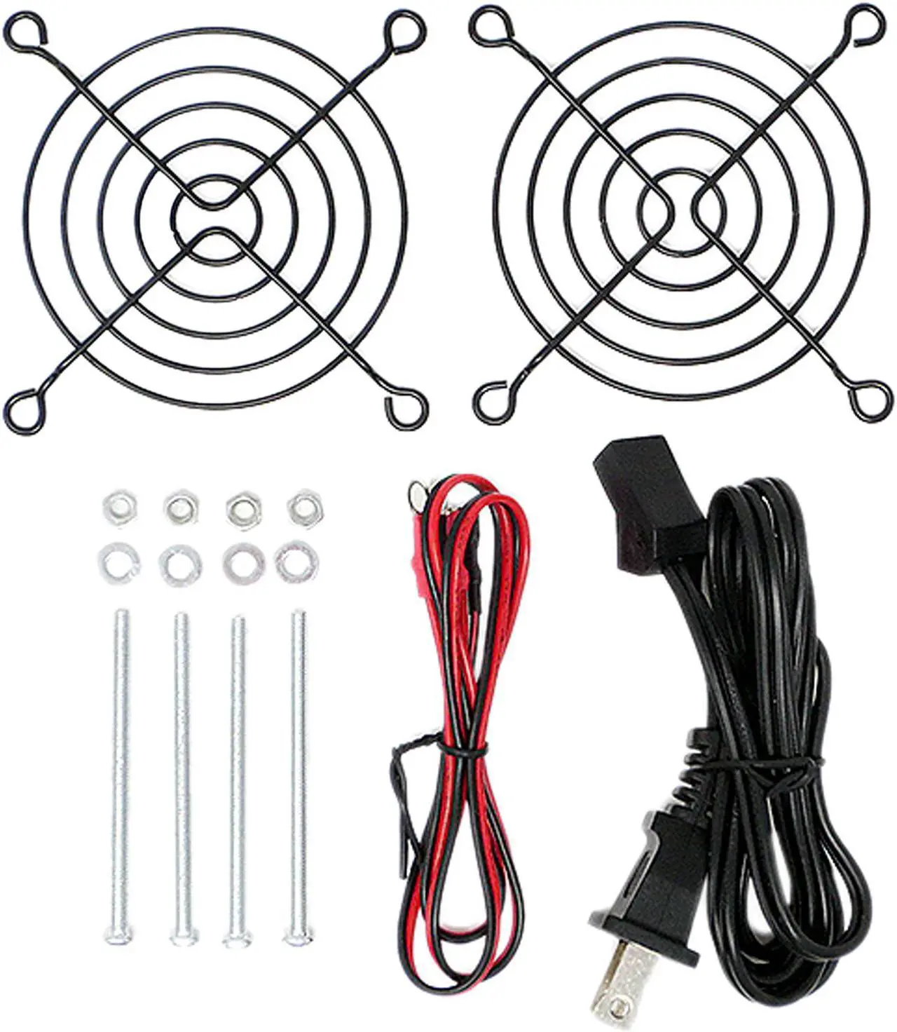 Alt view image 12 of 13 - Bgears b-Blaster-AC 100-125V 2ball bearing Heavy Duty Cast Aluminum 80mm x 38mm 2900 RPM fan