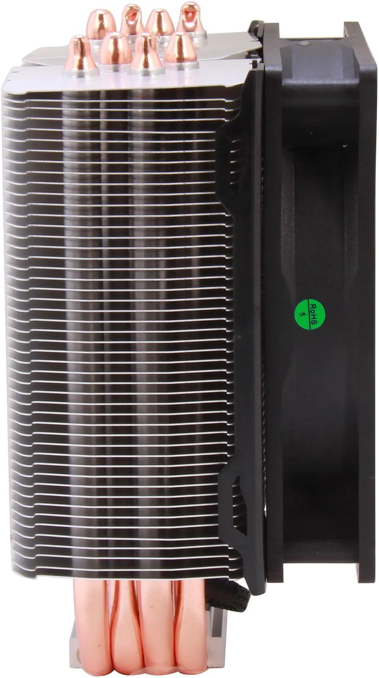 Alt view image 3 of 6 - NZXT RC-RST40-01 120mm Sleeve Direct Touch 4 Heat Pipe CPU Cooler