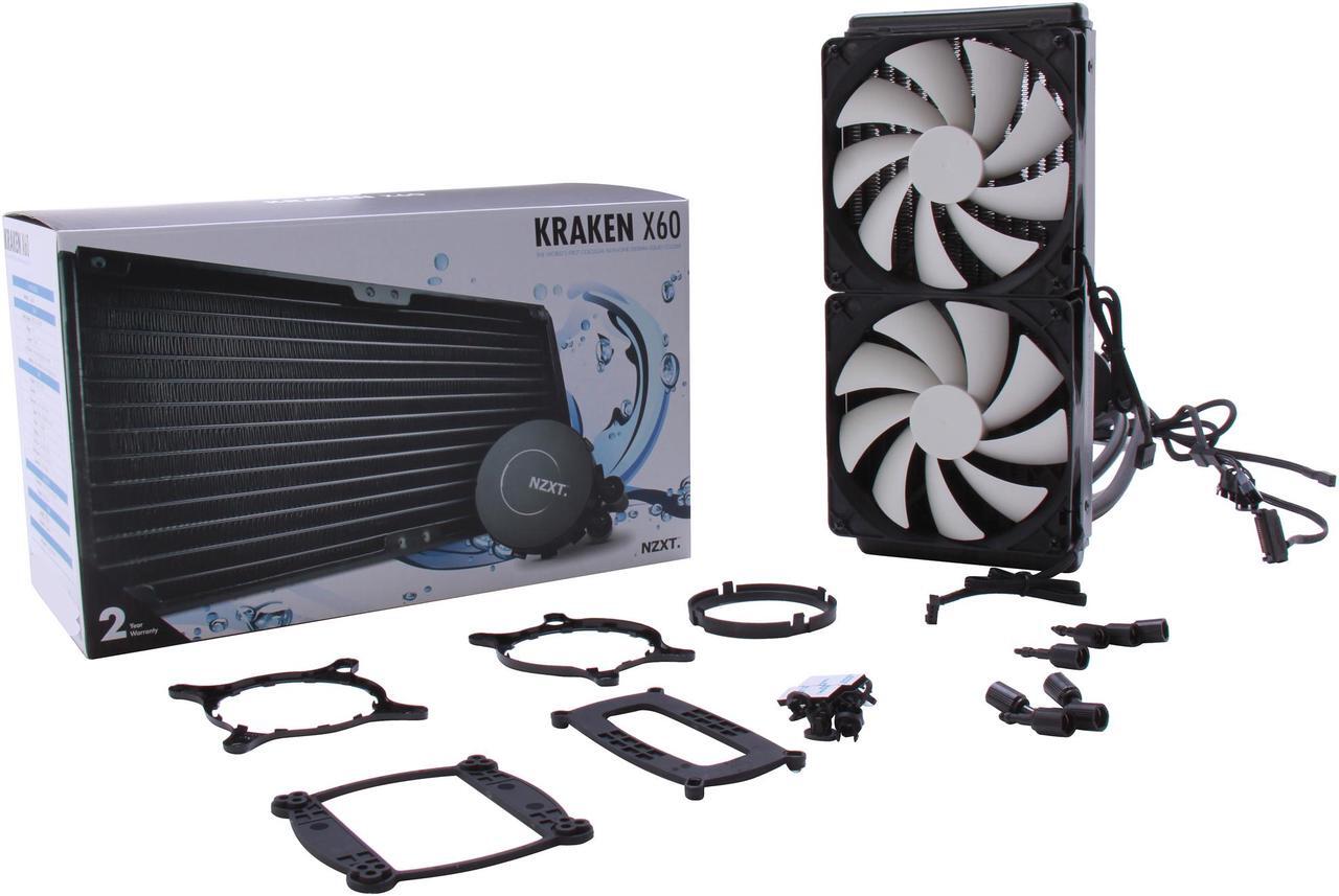 Alt view image 5 of 5 - NZXT Kraken X60 RL-KRX60-01 Ultra Performance Water/Liquid CPU Cooler 280MM