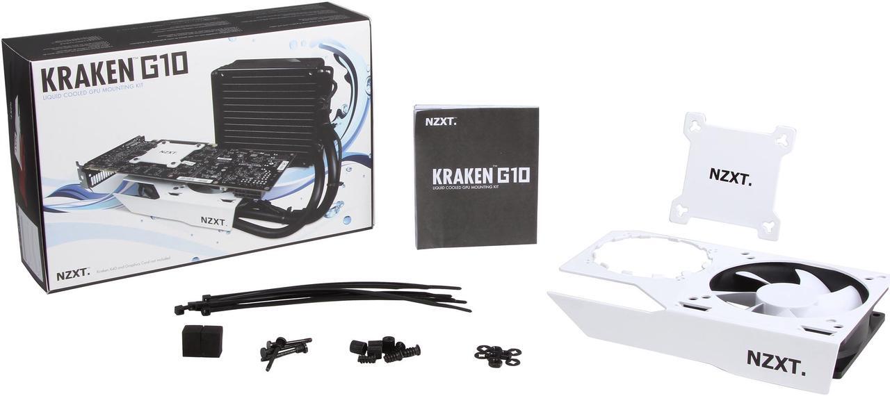 Alt view image 7 of 7 - NZXT RL-KRG10-W1 Sleeve Kraken G10 GPU Bracket