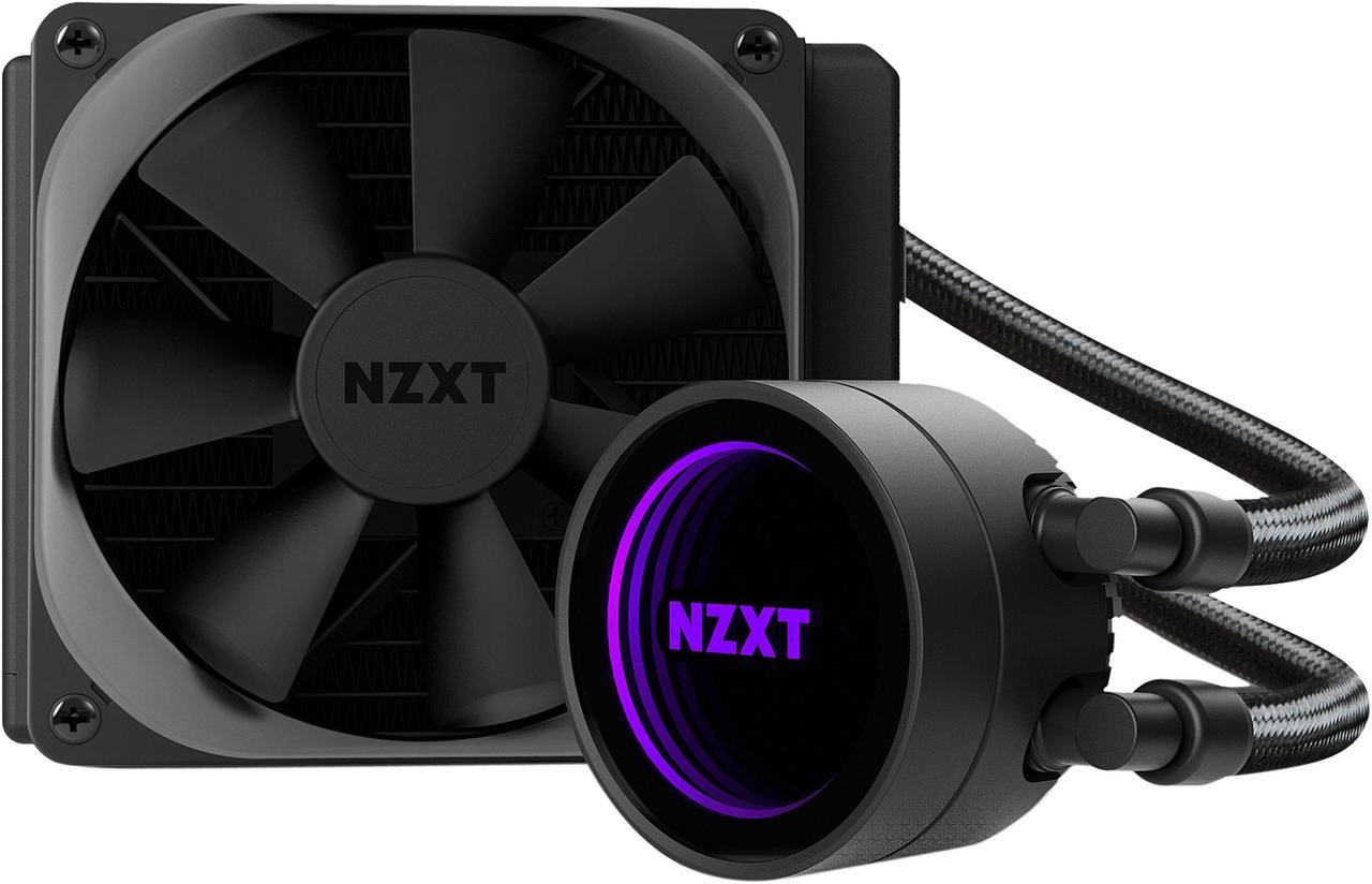 NZXT Kraken M22 120mm - All-In-One RGB CPU Liquid Cooler - CAM-Powered - Infinity Mirror Design - Reinforced Extended Tubing - Aer P120mm PWM Radiator Fan LGA 1700 Compatible