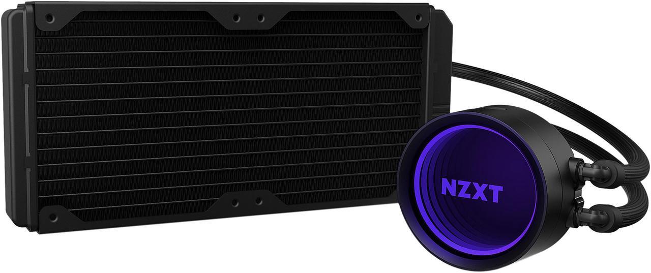 Alt view image 3 of 6 - NZXT Kraken X53 240mm - RL-KRX53-01 - AIO RGB CPU Liquid Cooler - Rotating Infinity Mirror Design - Powered By CAM V4 - RGB Connector - 2 x Aer P120 120mm Radiator Fans LGA 1700 Compatible
