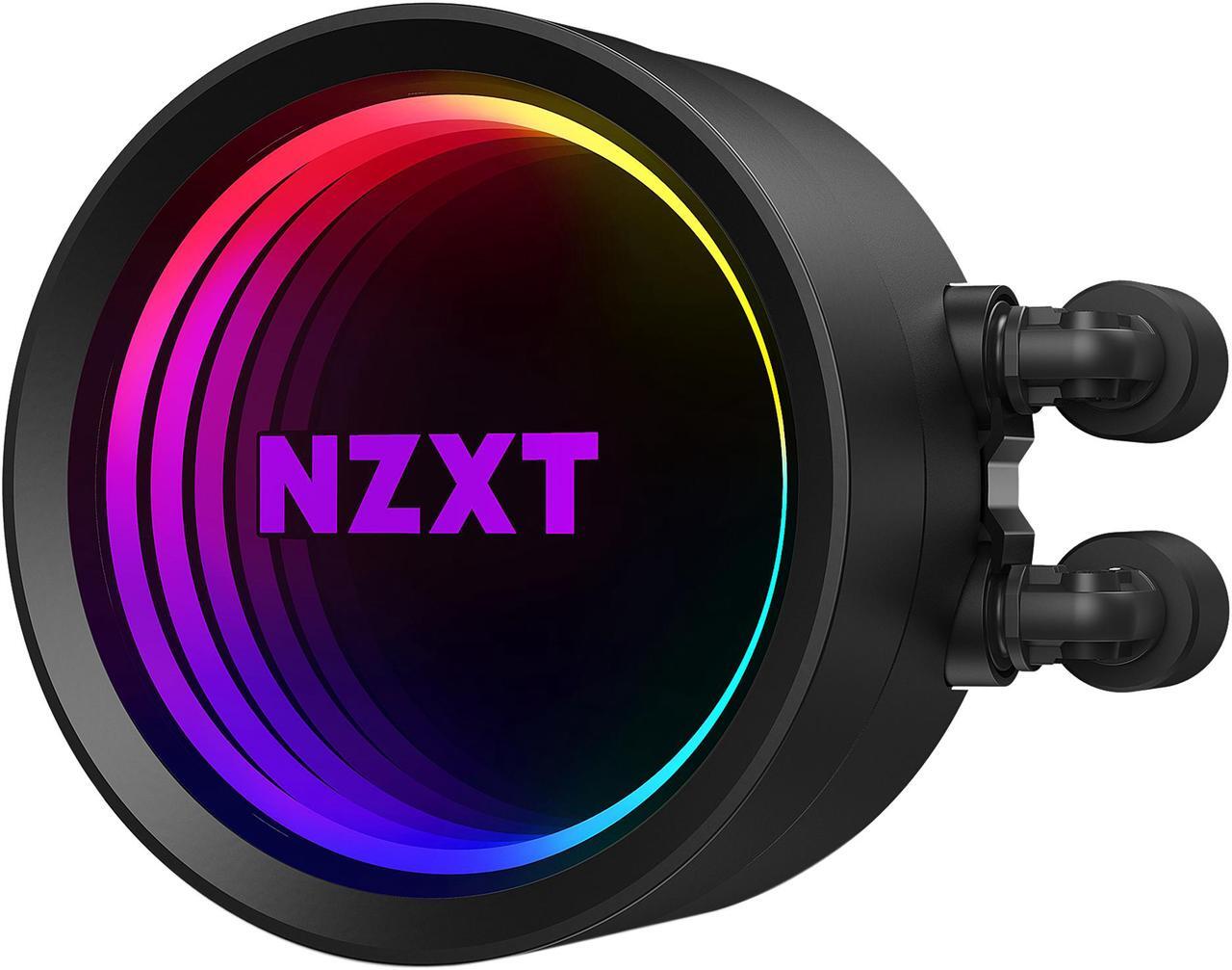 Alt view image 4 of 6 - NZXT Kraken X53 240mm - RL-KRX53-01 - AIO RGB CPU Liquid Cooler - Rotating Infinity Mirror Design - Powered By CAM V4 - RGB Connector - 2 x Aer P120 120mm Radiator Fans LGA 1700 Compatible