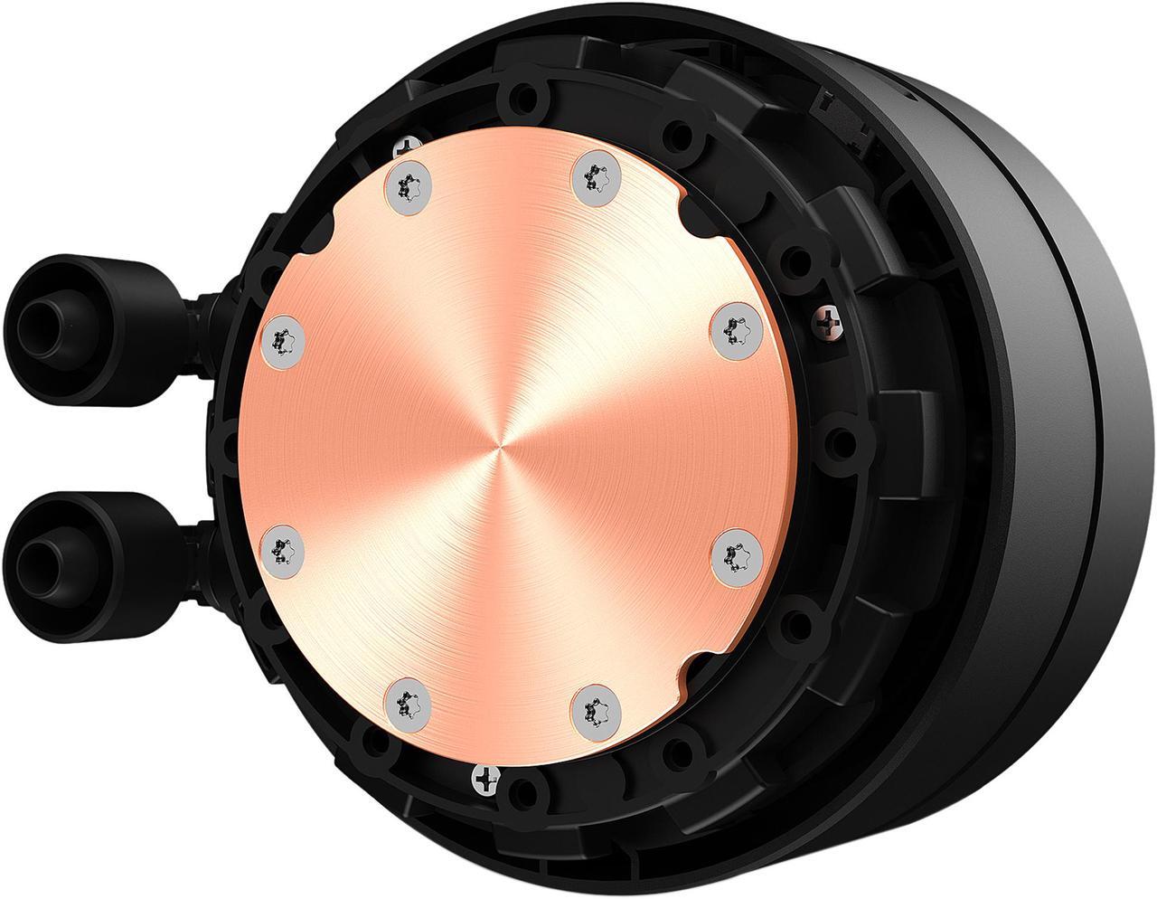 Alt view image 5 of 6 - NZXT Kraken X53 240mm - RL-KRX53-01 - AIO RGB CPU Liquid Cooler - Rotating Infinity Mirror Design - Powered By CAM V4 - RGB Connector - 2 x Aer P120 120mm Radiator Fans LGA 1700 Compatible