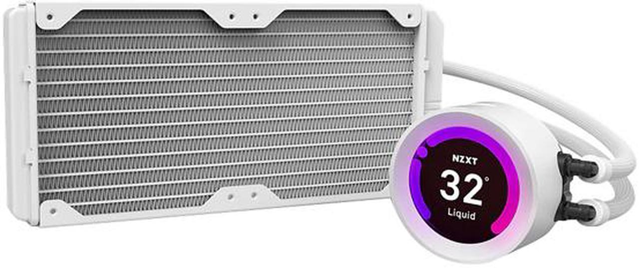 Alt view image 2 of 7 - NZXT Kraken Z53 240mm Liquid Cooler with LCD Display LGA 1700 compatible - White