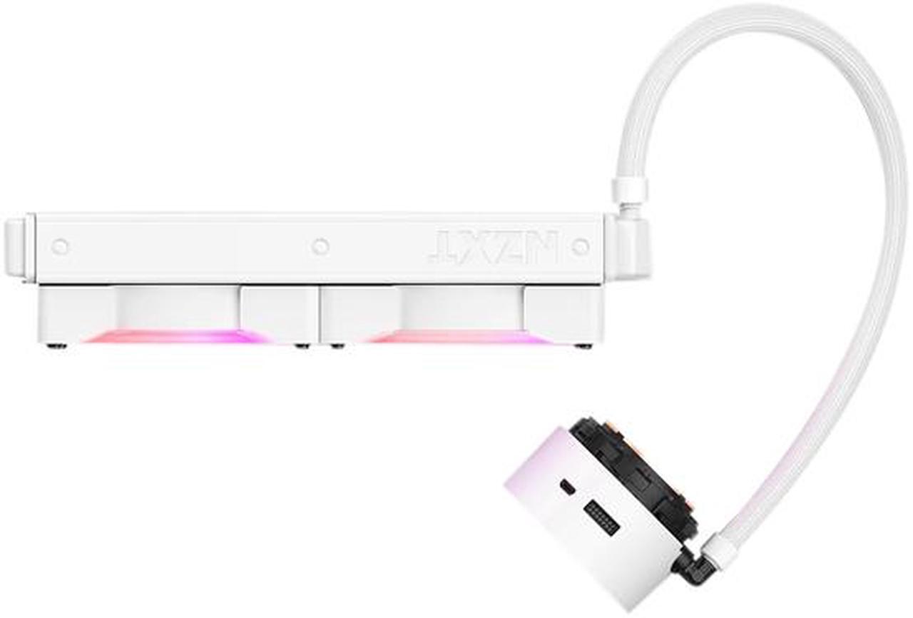 Alt view image 3 of 7 - NZXT Kraken Z53 240mm Liquid Cooler with LCD Display LGA 1700 compatible - White