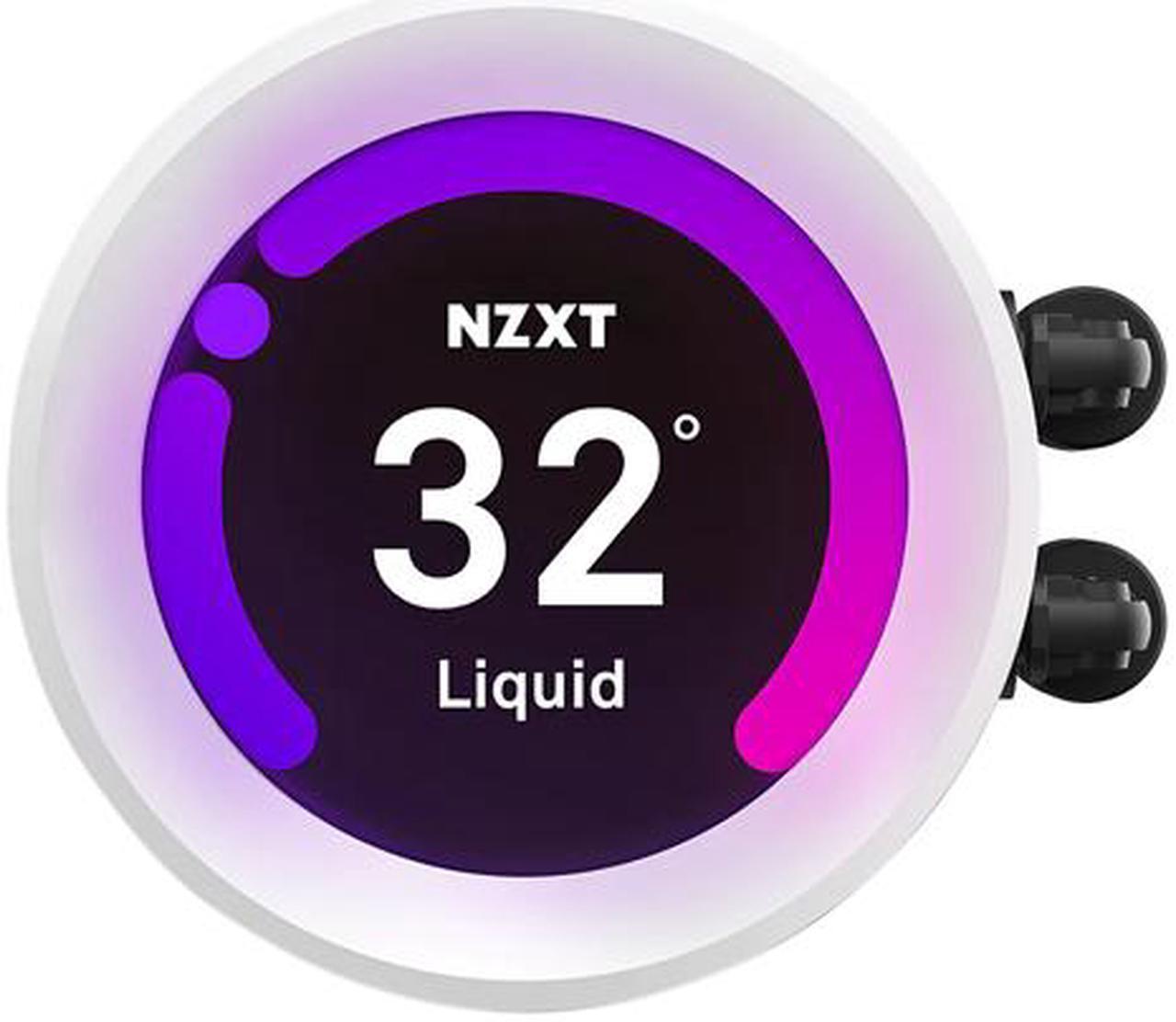 Alt view image 4 of 7 - NZXT Kraken Z53 240mm Liquid Cooler with LCD Display LGA 1700 compatible - White