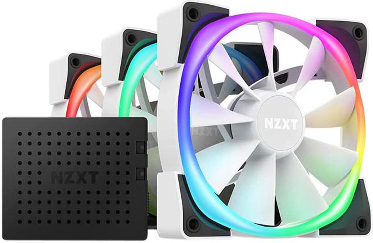 NZXT HF-2812C-TW Aer RGB 2 120mm Triple Starter Pack Case Fan - White