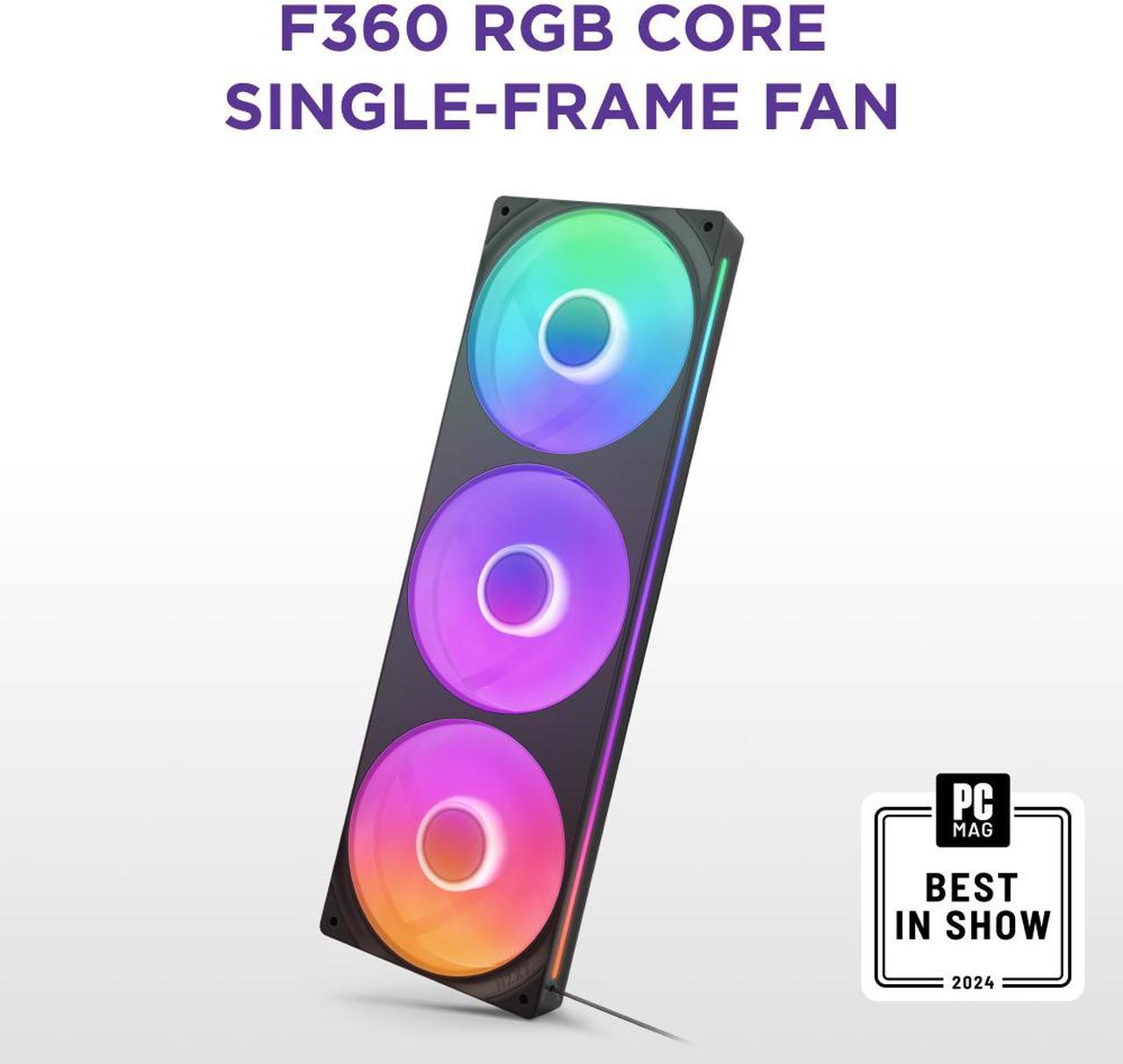 NZXT F360 RGB CORE RF-U36HF-B1 360mm RGB LED Single-Frame RGB Fan Unit