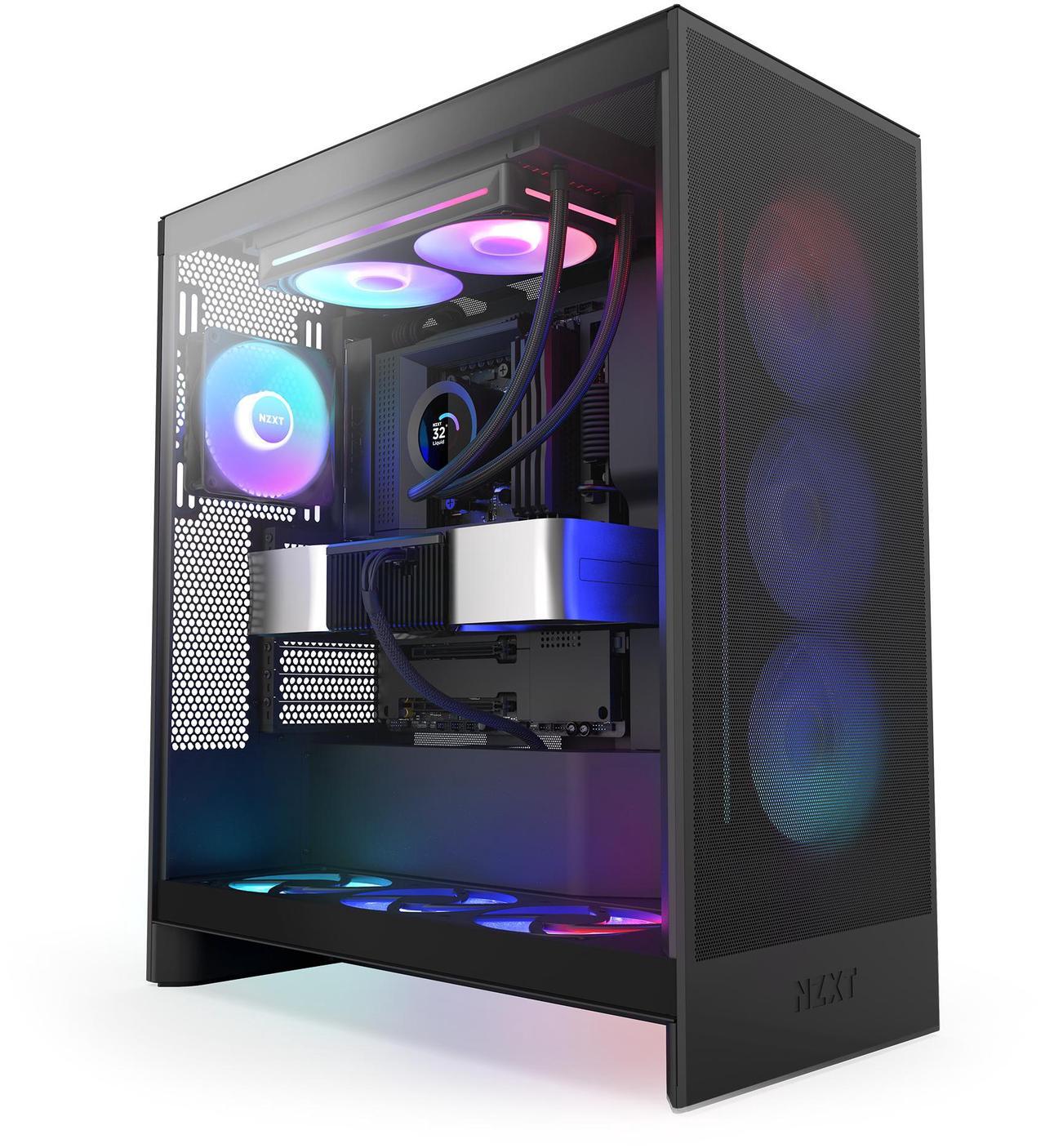 Alt view image 4 of 8 - NZXT KRAKEN PLUS RGB 240 MM BLACK AIO LIQUID COOLER WITH 1.54" LCD & RGB CORE SINGLE FRAME FAN