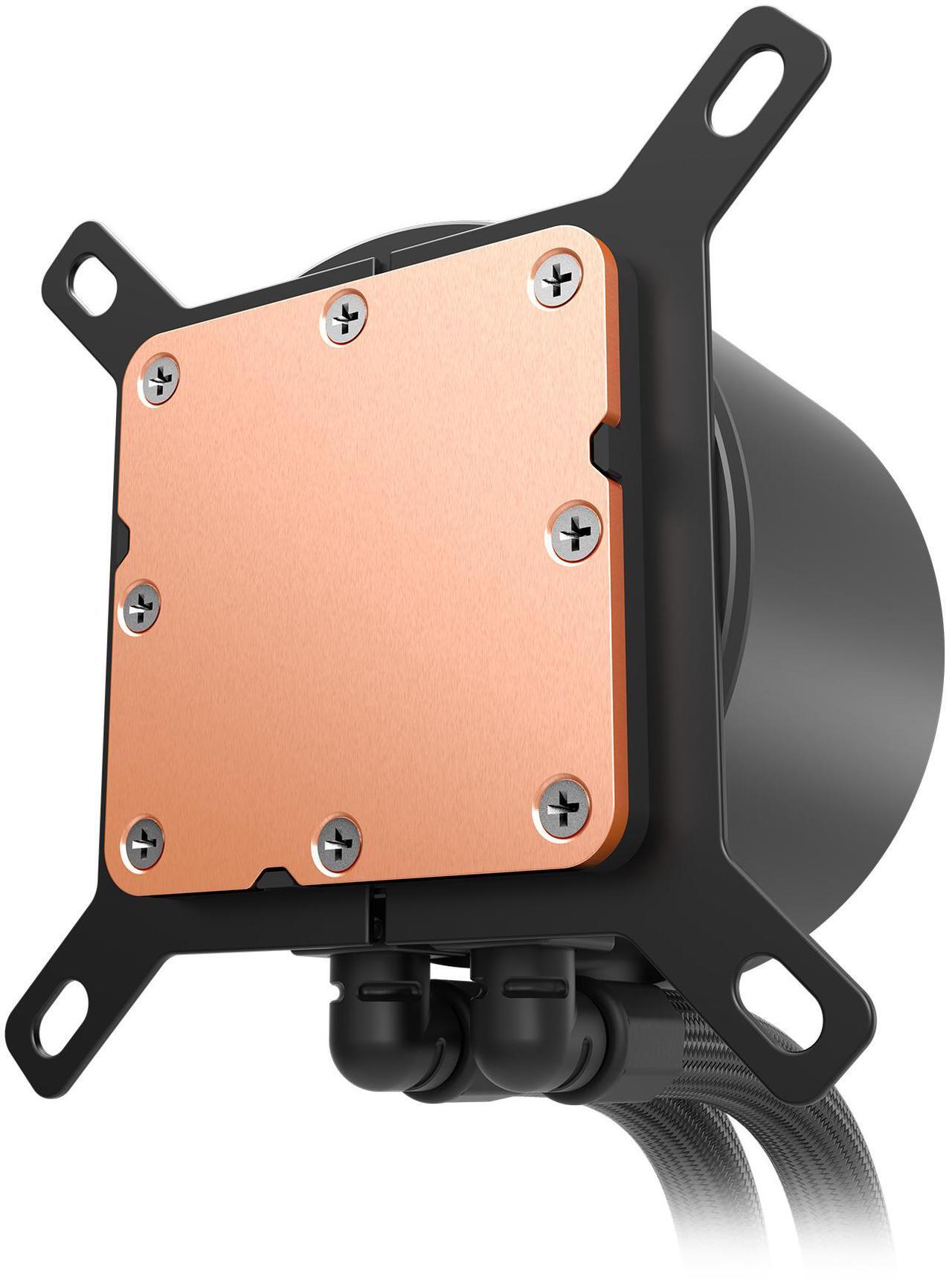 Alt view image 3 of 8 - NZXT KRAKEN PLUS RGB 360 MM BLACK AIO LIQUID COOLER WITH 1.54" LCD & RGB CORE SINGLE FRAME FAN
