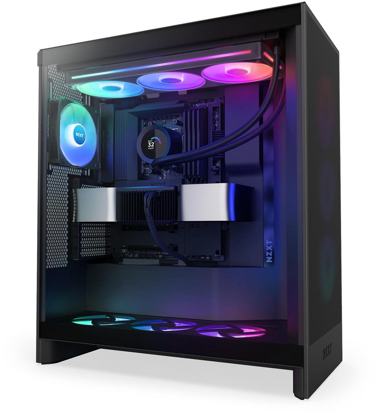 Alt view image 6 of 8 - NZXT KRAKEN PLUS RGB 360 MM BLACK AIO LIQUID COOLER WITH 1.54" LCD & RGB CORE SINGLE FRAME FAN