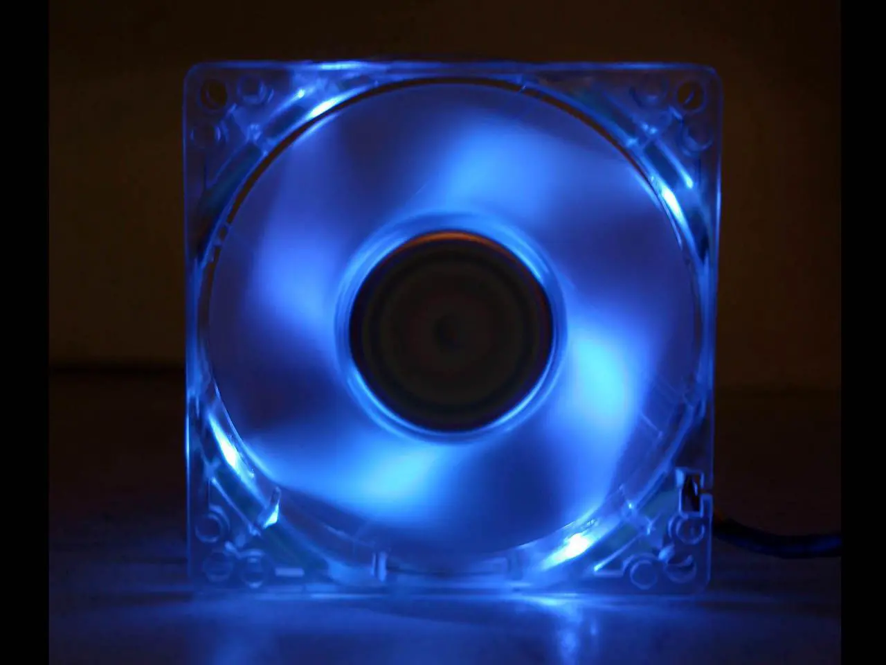 Main image of MASSCOOL BLD-08025S1M 80mm Blue LED Case Cooling Fan