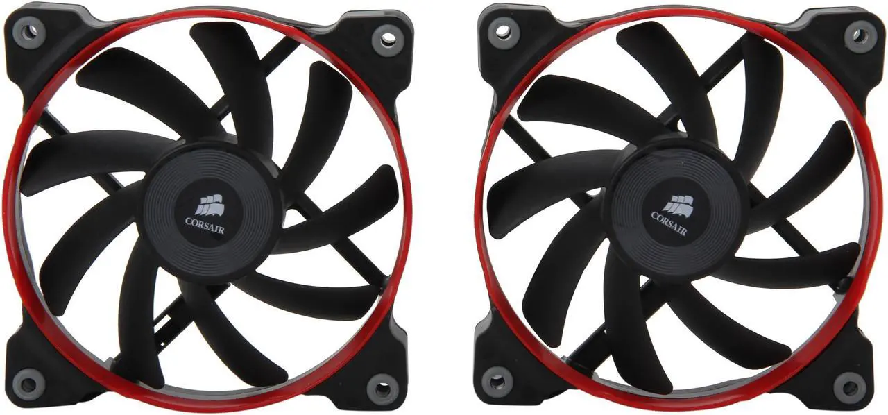 Alt view image 3 of 5 - Corsair Air Series AF120 Quiet Edition CO-9050002-WW 120mm Twin Pack High Airflow Case Fan