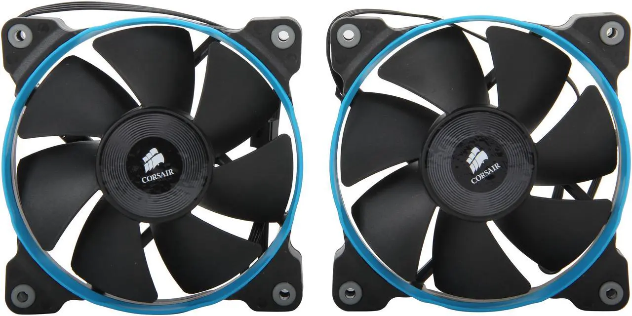 Alt view image 3 of 5 - Corsair Air Series SP120 (CO-9050012-WW) PWM Quiet Edition High Static Pressure Fan (Twin Pack)