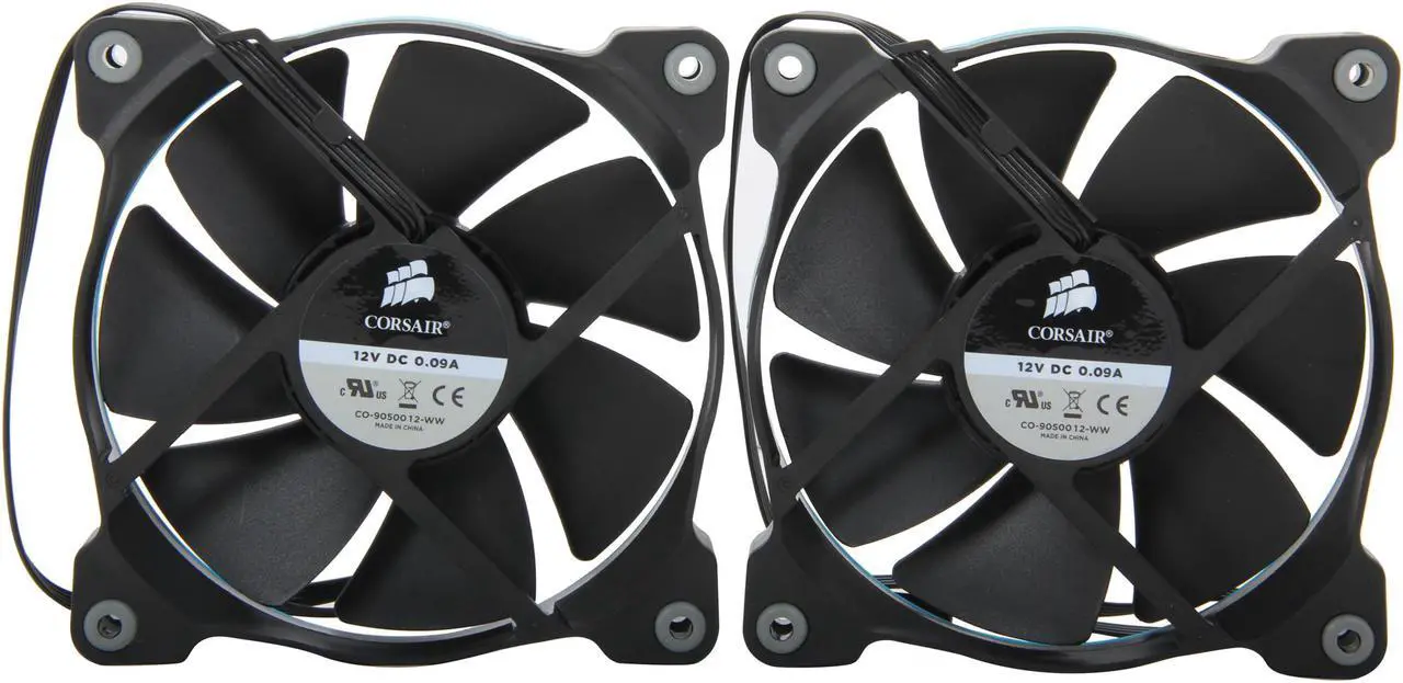 Alt view image 5 of 5 - Corsair Air Series SP120 (CO-9050012-WW) PWM Quiet Edition High Static Pressure Fan (Twin Pack)